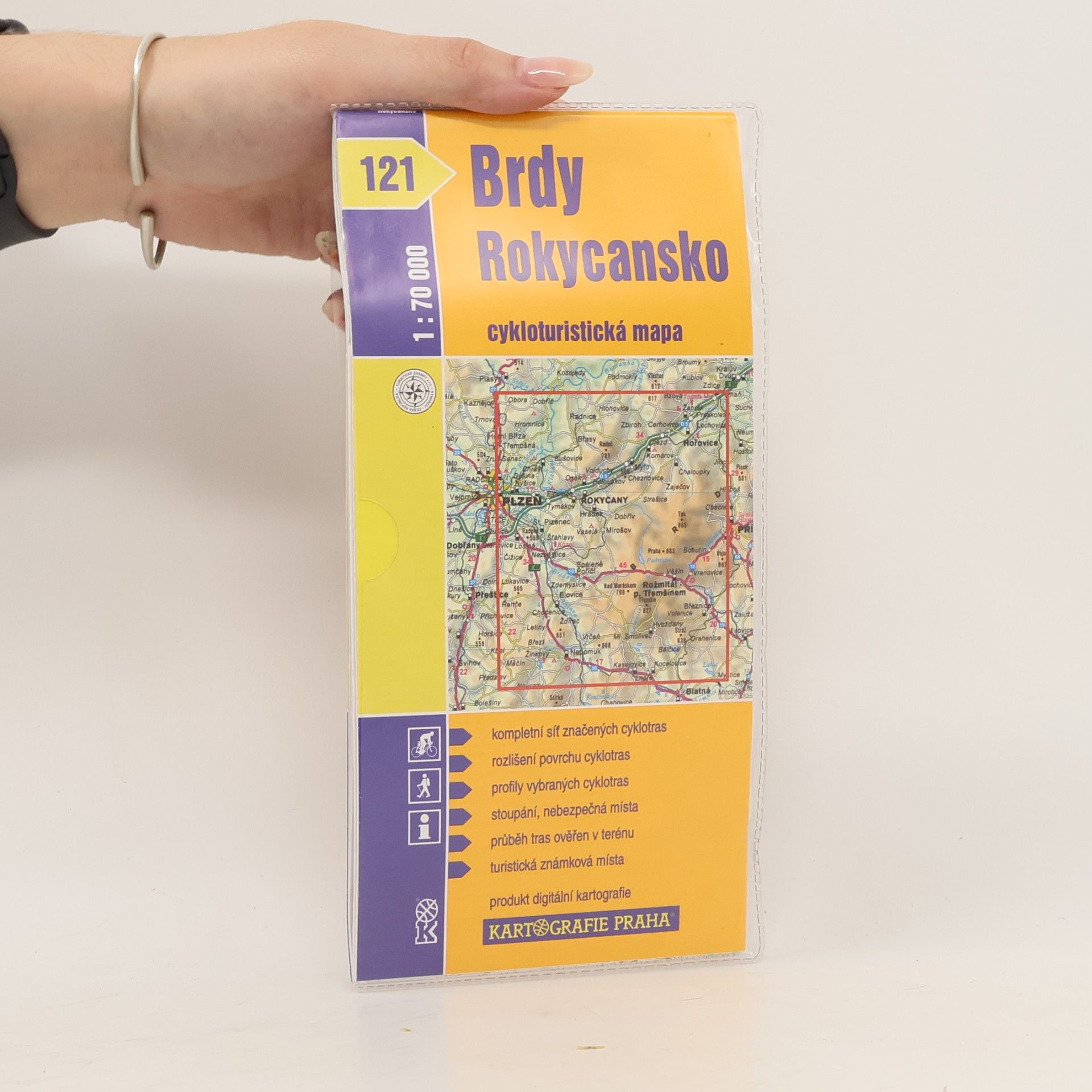1: 70T(121)-Brdy, Rokycansko (cyklomapa)