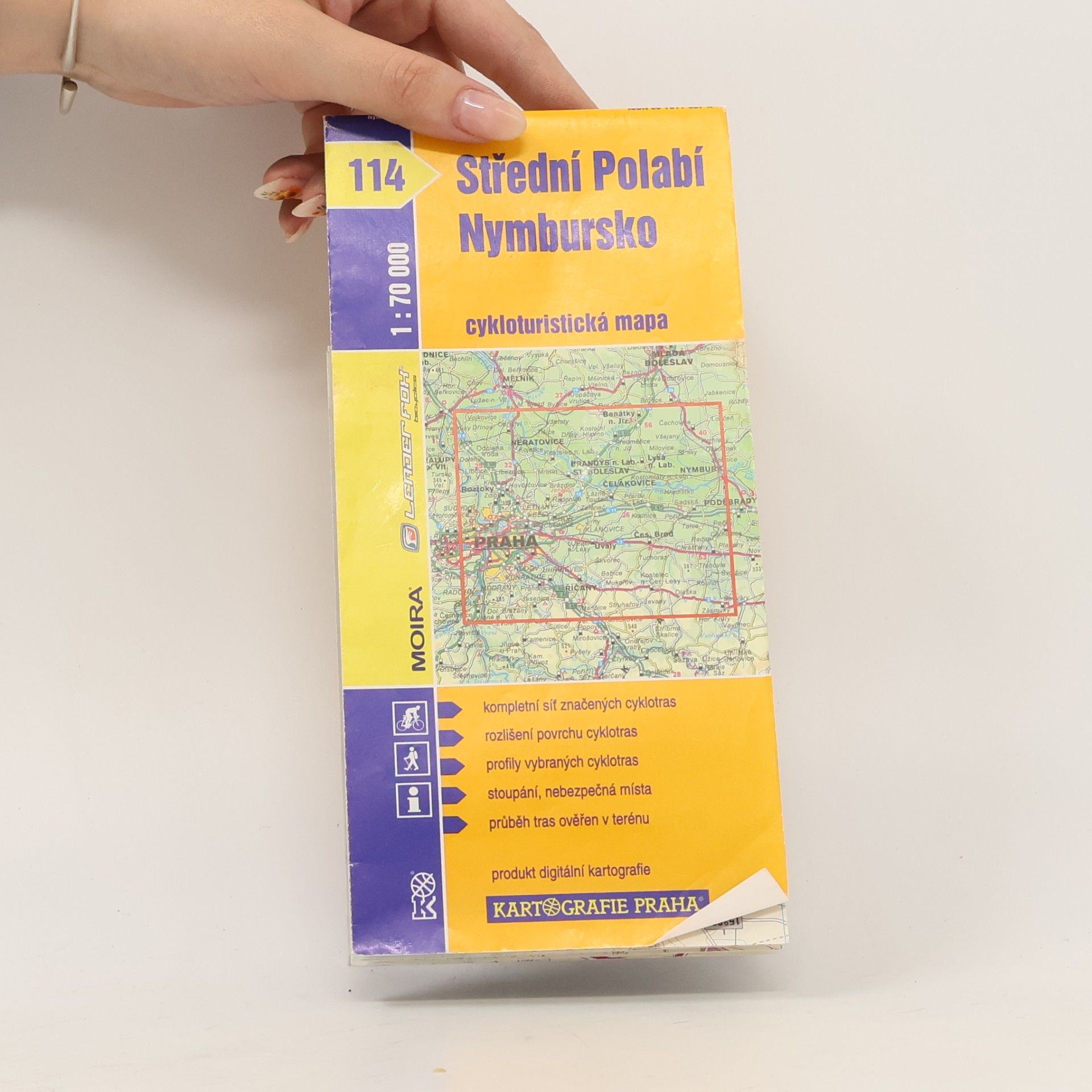 Kartografie Praha Střední Polabí, Nymbursko 114. cyklomapa