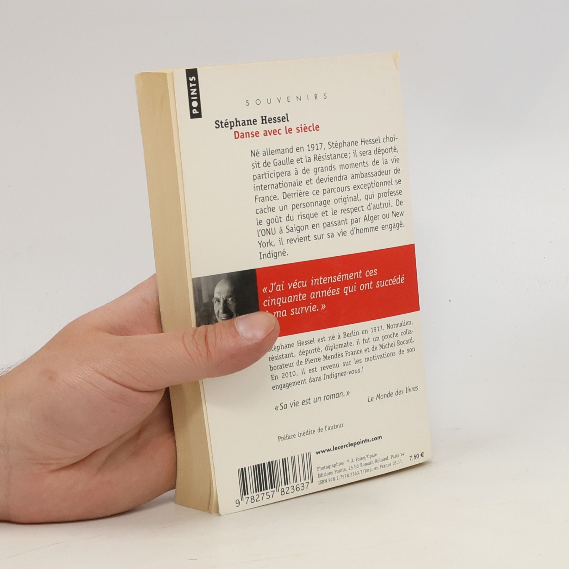 Stéphane Hessel Points: Danse avec le siècle. Tanz mit dem Jahrhundert, französische Ausgabe