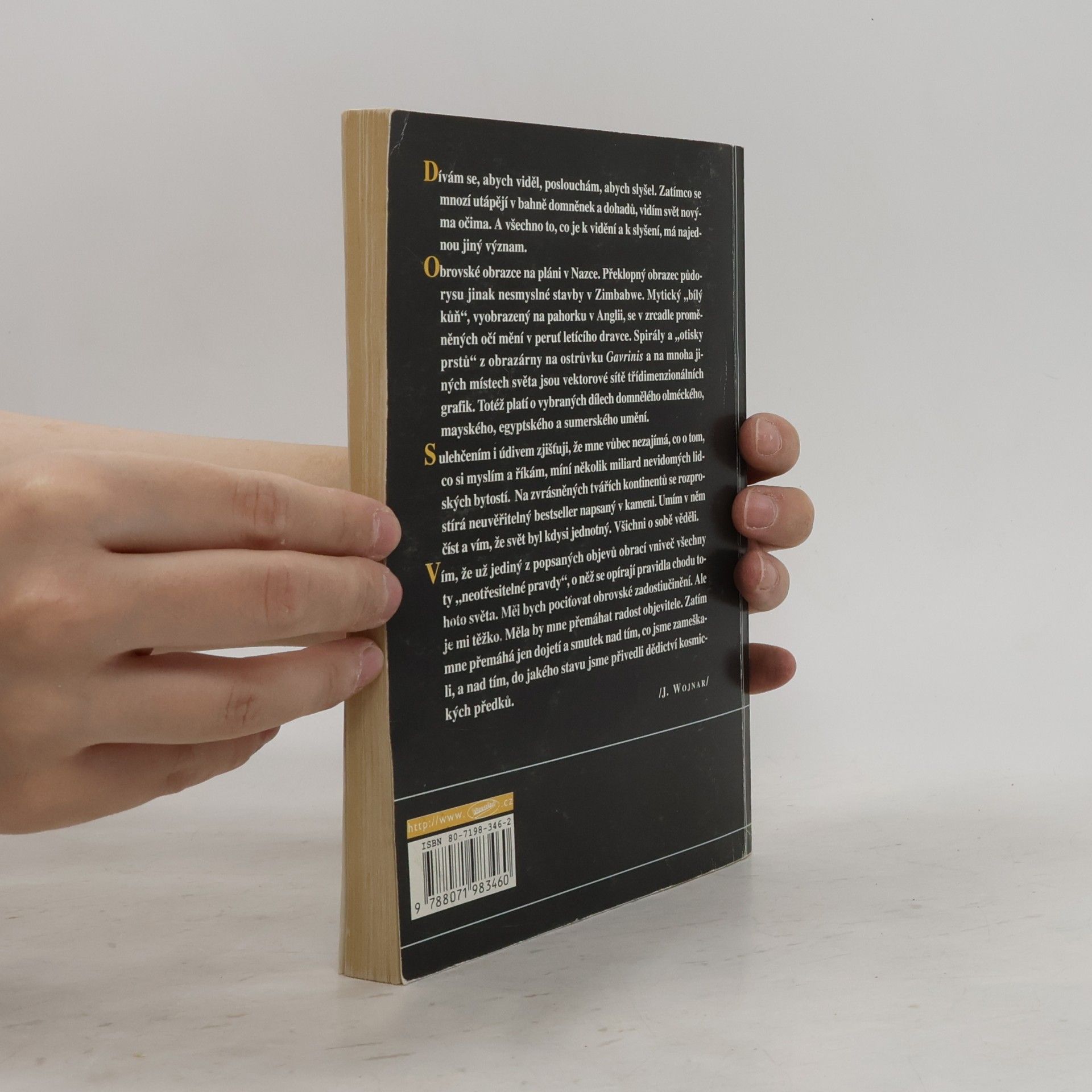 Wojnar Jiří Bestseller v kameni: Přehlížená poselství a utajované skutečnosti. Díl I.