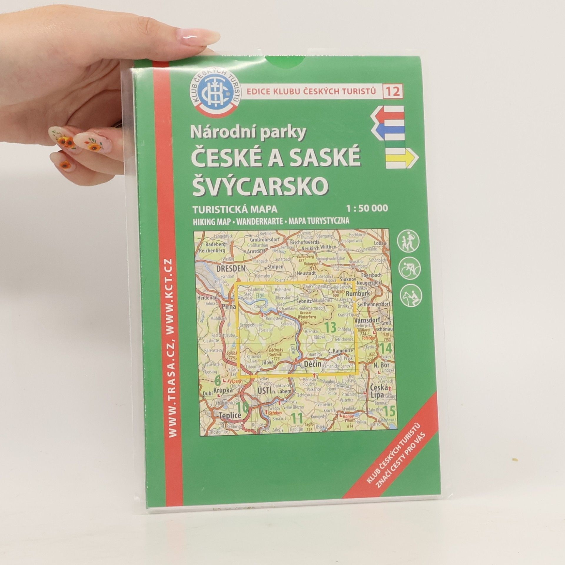 Klub českých turistů Národní Parky České a Saské Švýcarsko 1:50 000/ KČT 12