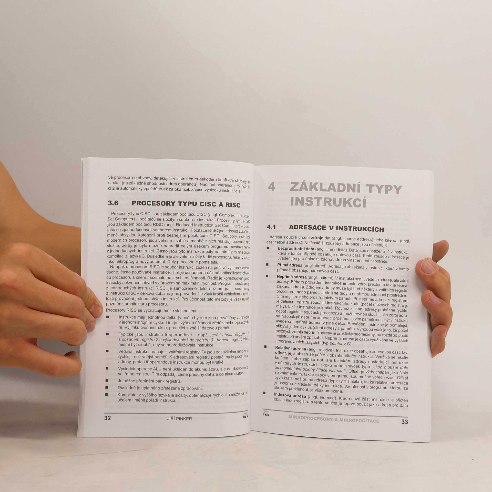 Jiří Pinker Mikroprocesory a mikropočítače