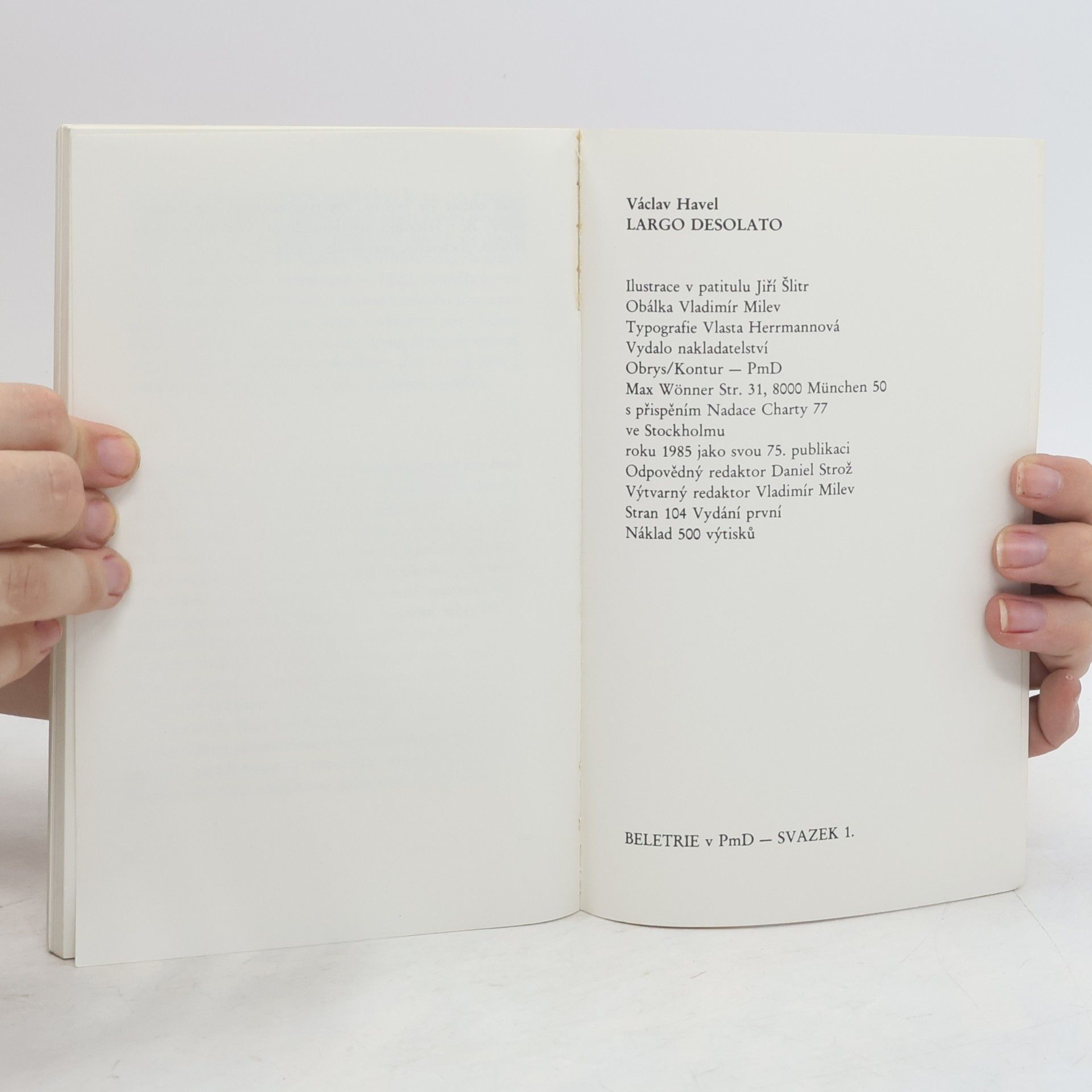 Václav Havel Largo desolato : hra o sedmi obrazech