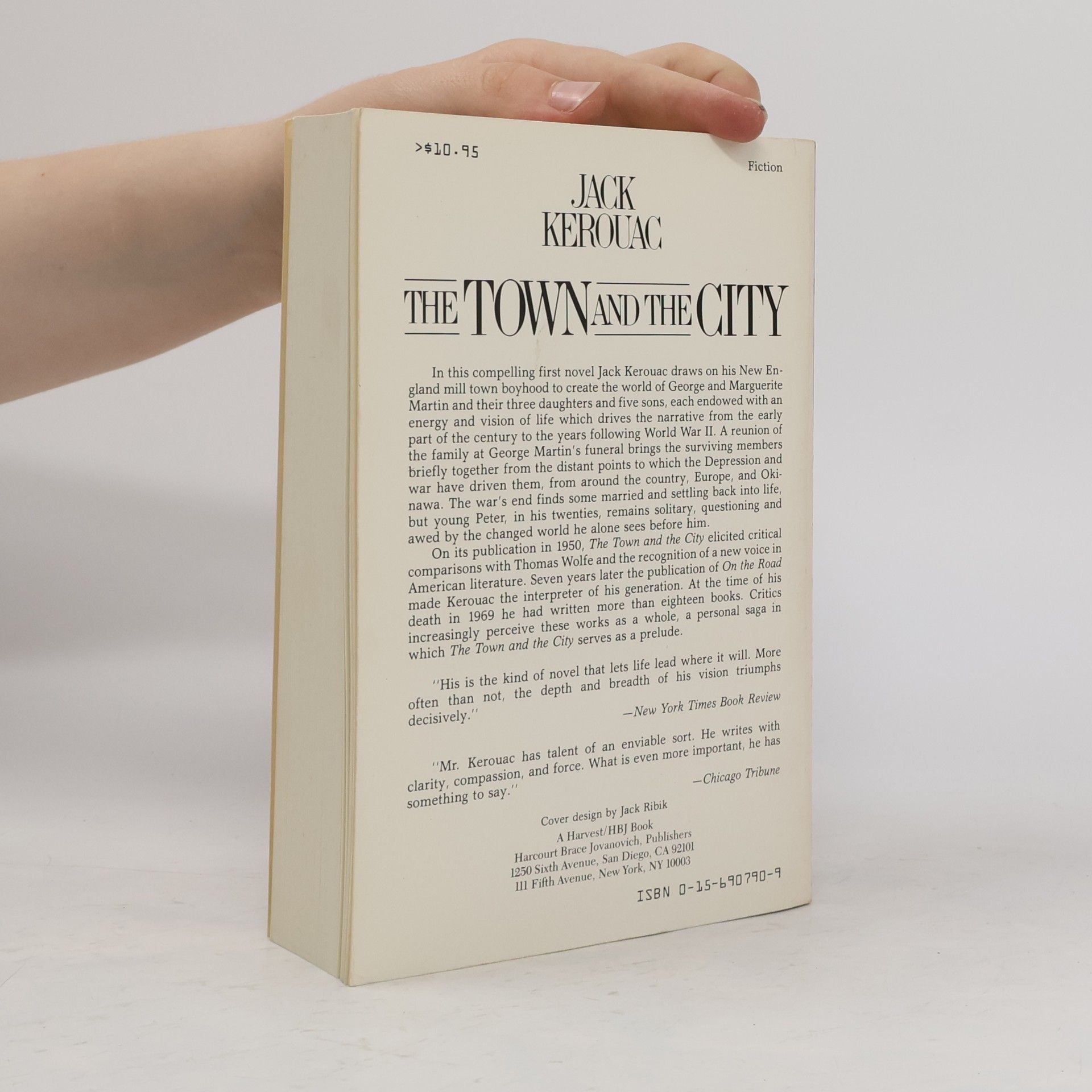 Jack Kerouac Harvest Book: The Town and the City