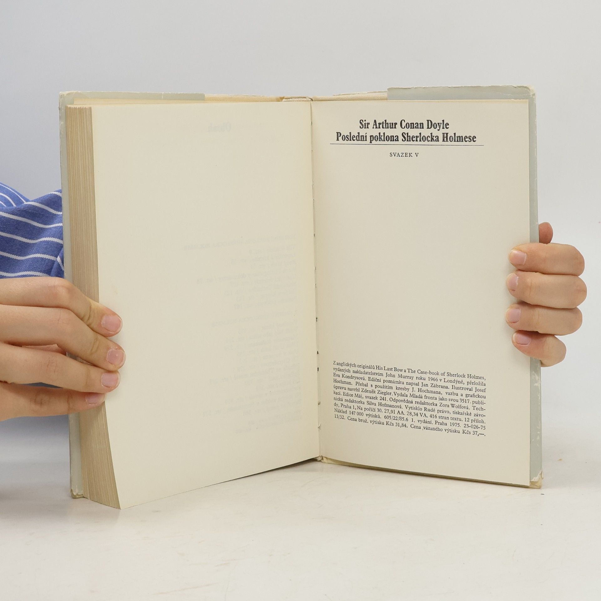 Arthur Conan Doyle Poslední poklona Sherlocka Holmese
