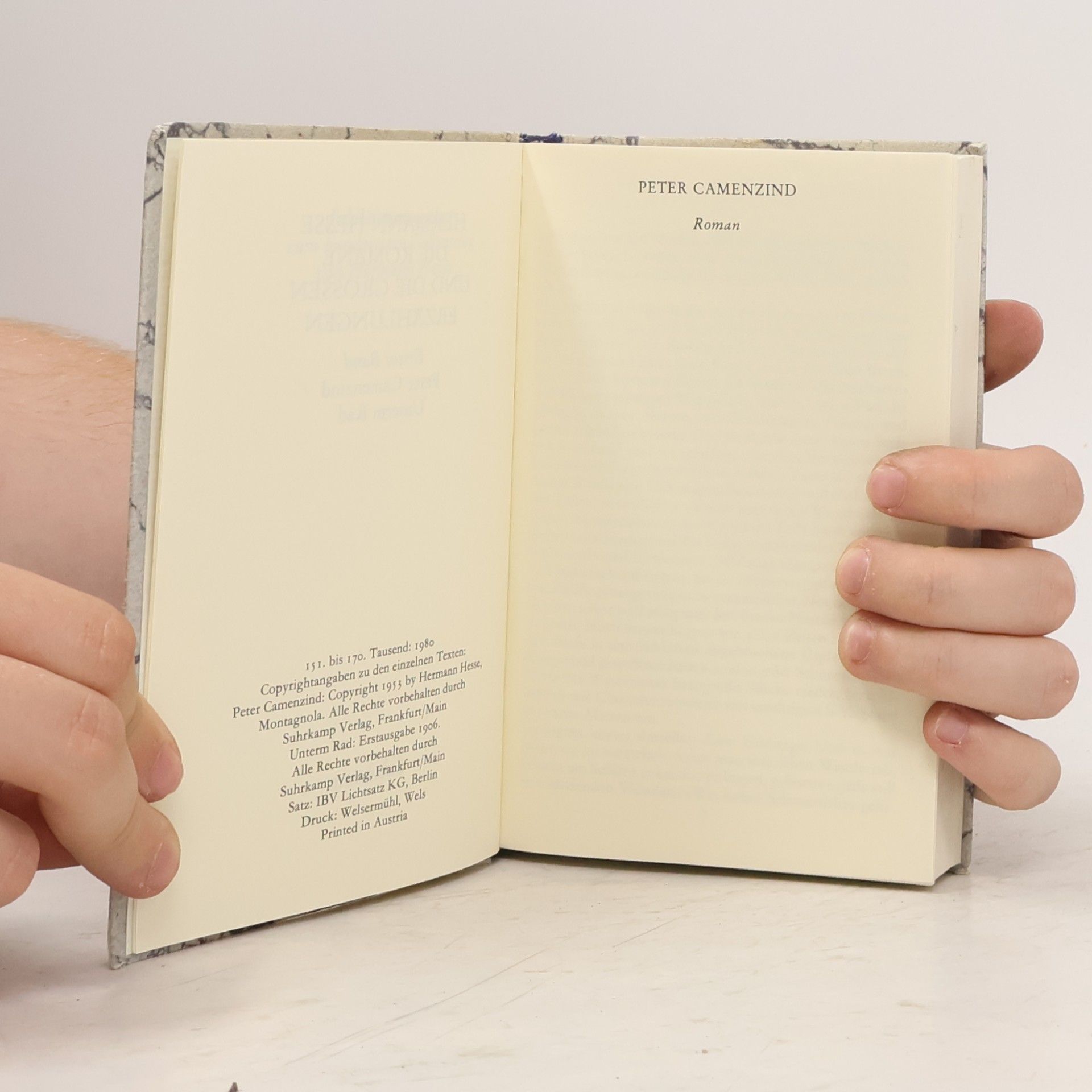 Hermann Hesse Camenzind Unterm Rad
