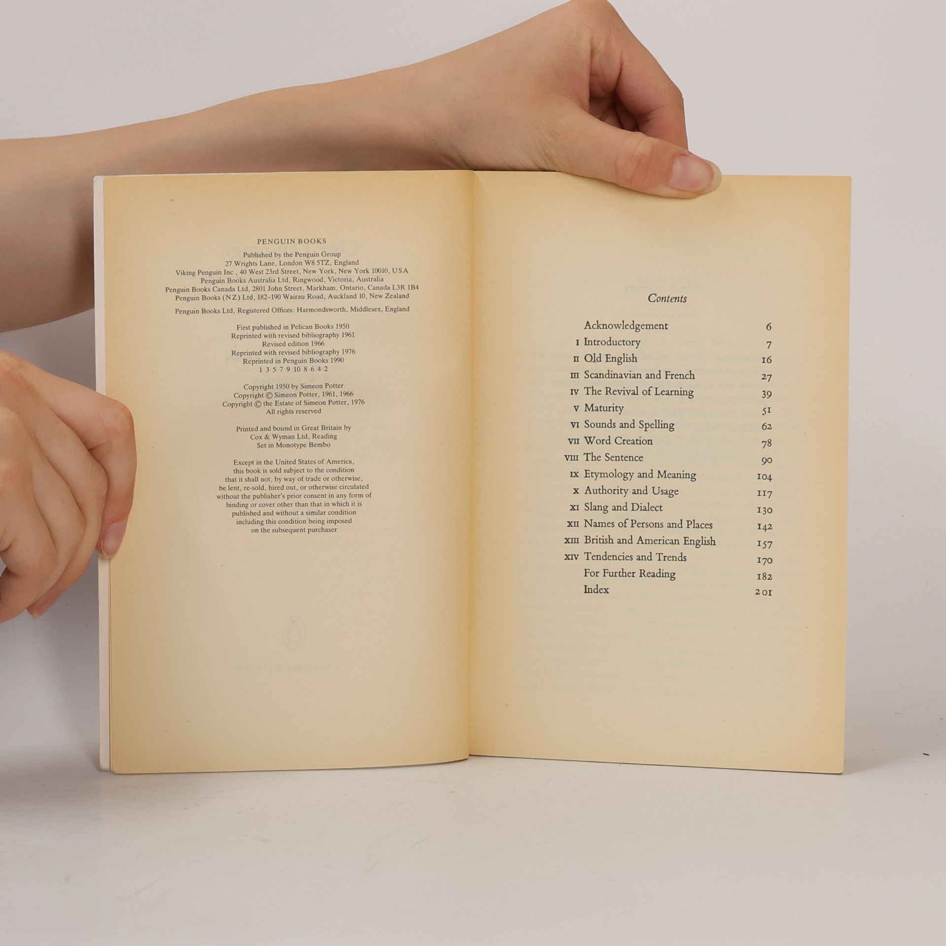 Simeon Potter Our Language