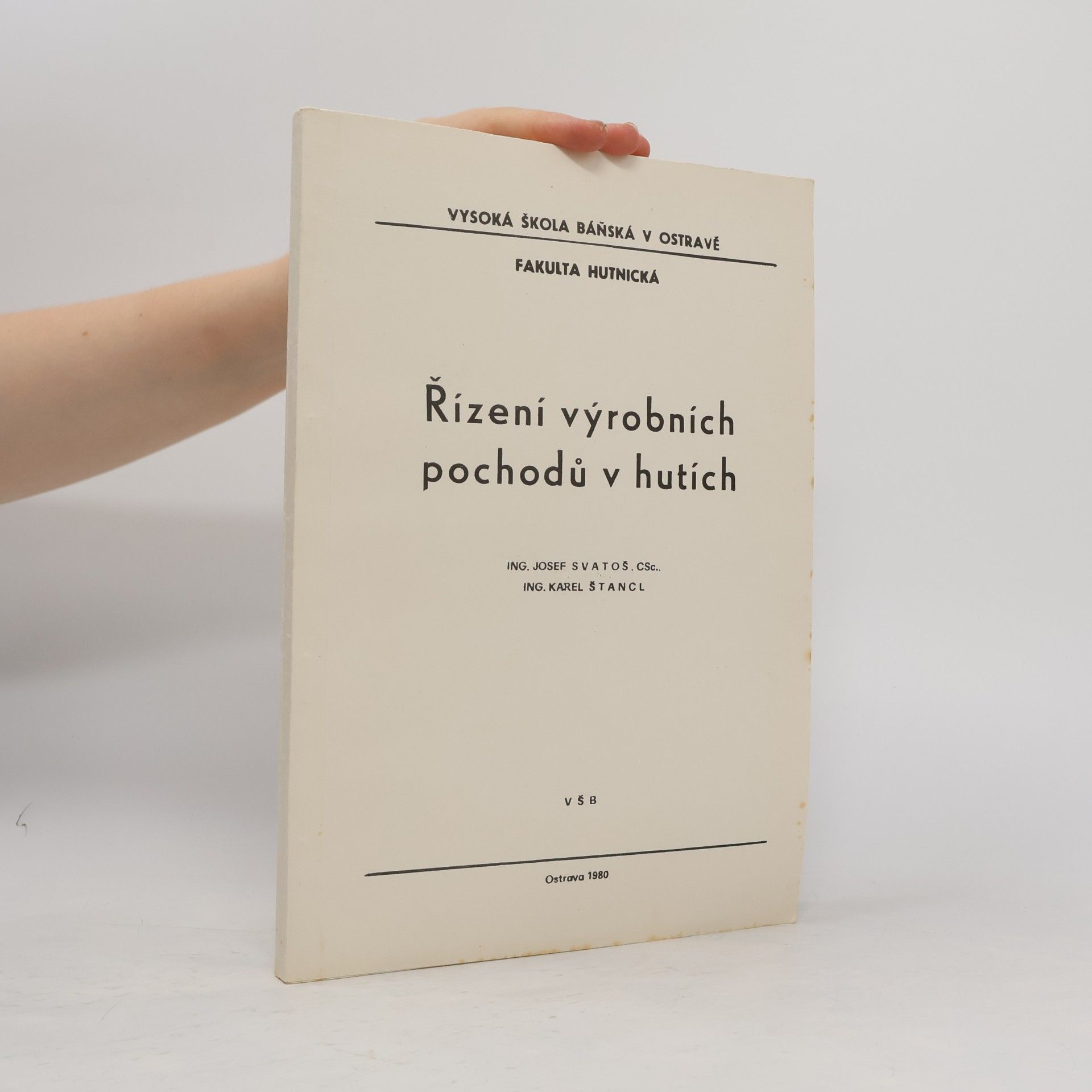 Kolektív autorov Řízení výrobních pochodů v hutích