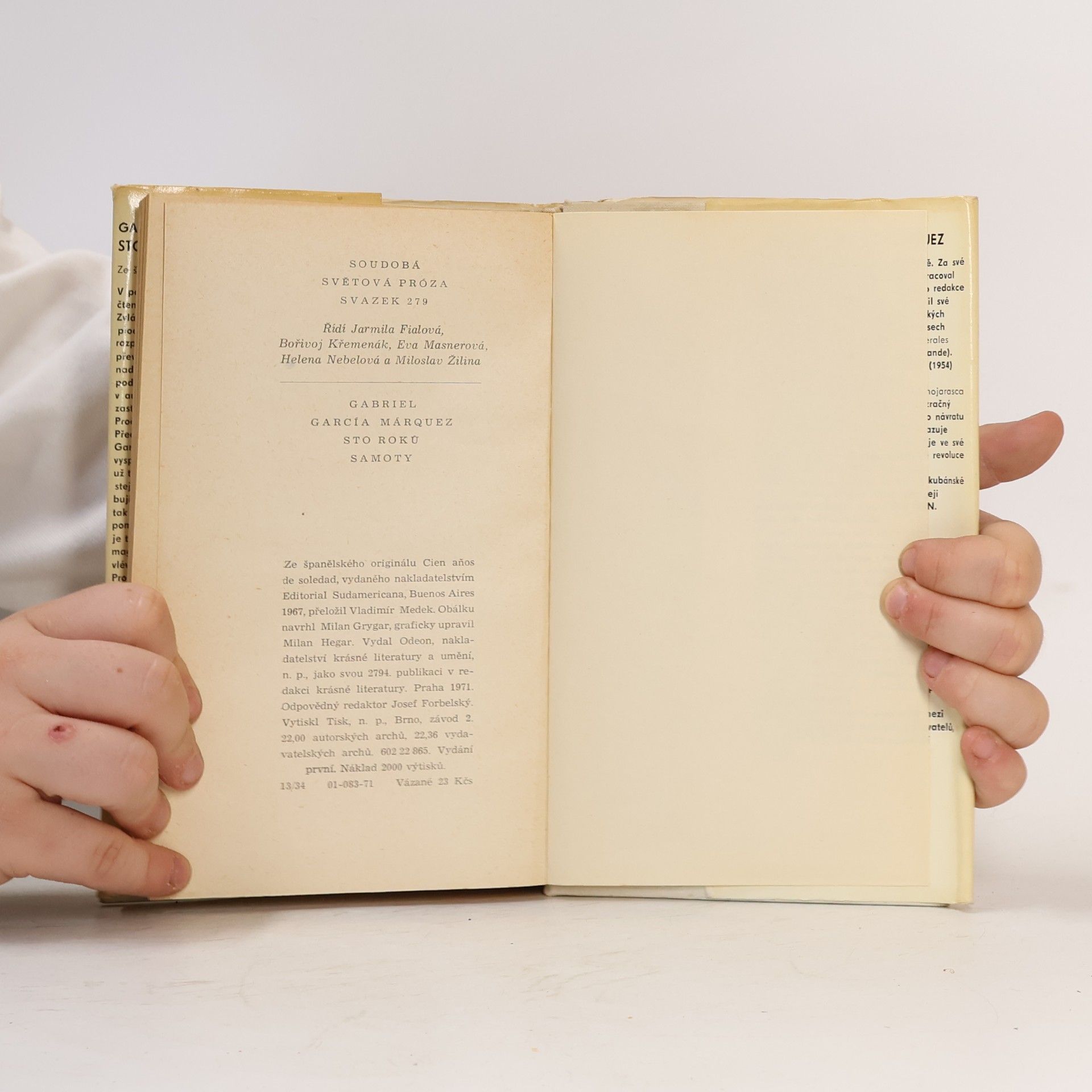 Gabriel García Márquez Sto roků samoty