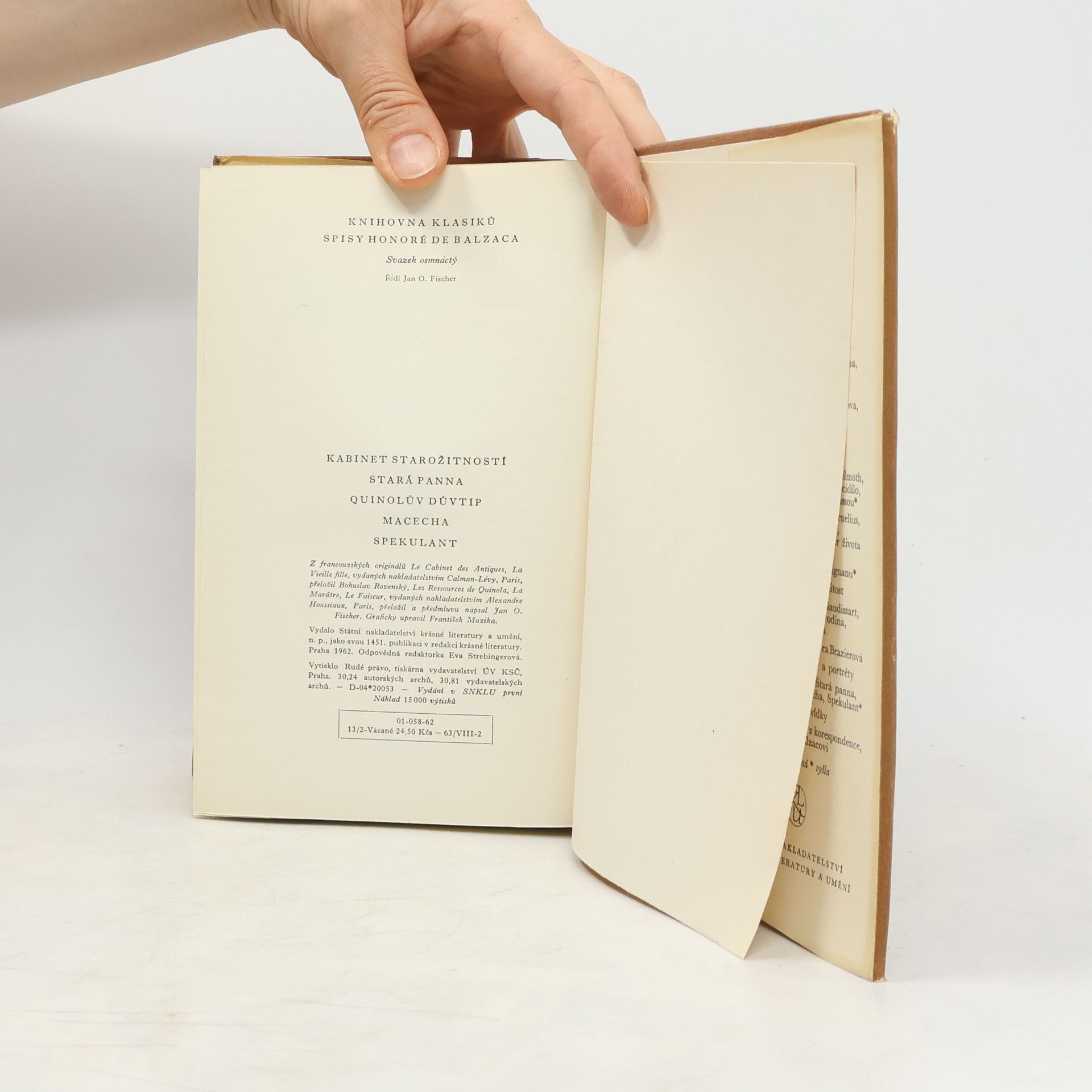 Honoré de Balzac Kabinet starožitností. Stará panna. Quinolův důvtip. Macecha. Spekulant