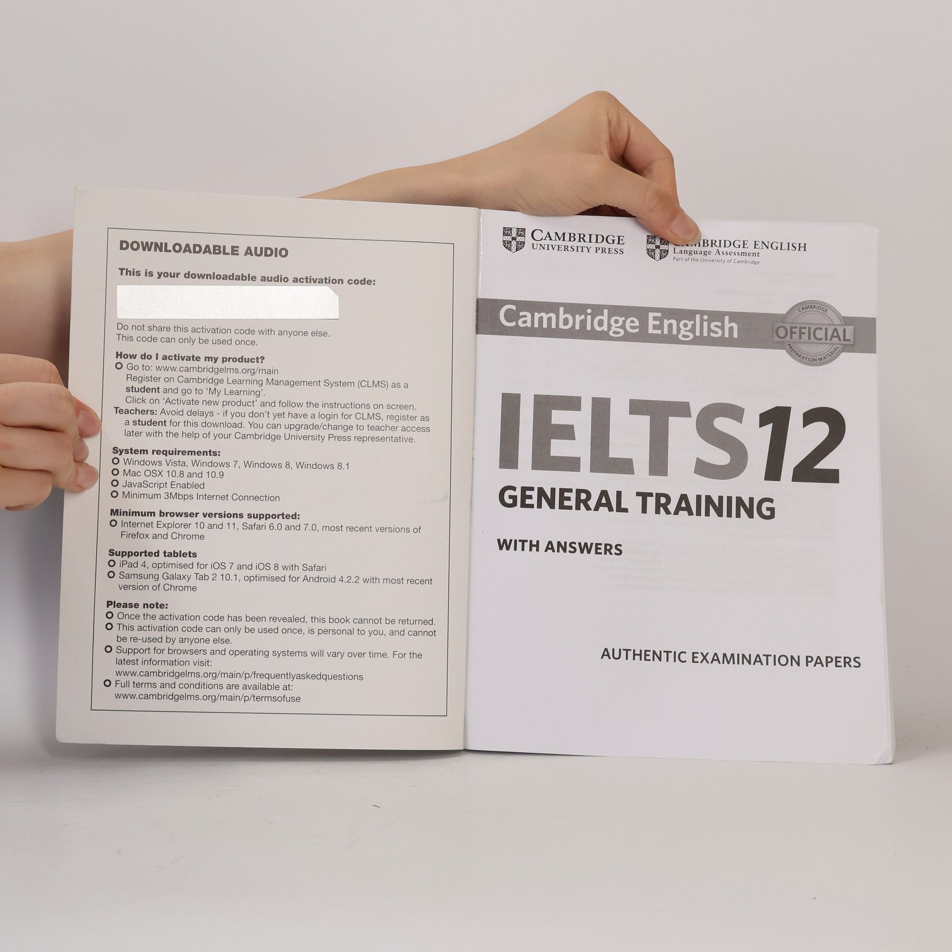 Various authors IELTS 12 Academic. With Answers