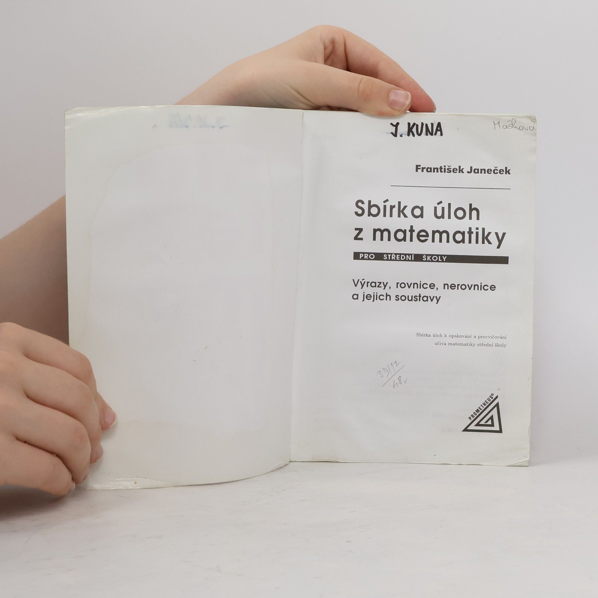 František Janeček Sbírka úloh z matematiky pro střední školy