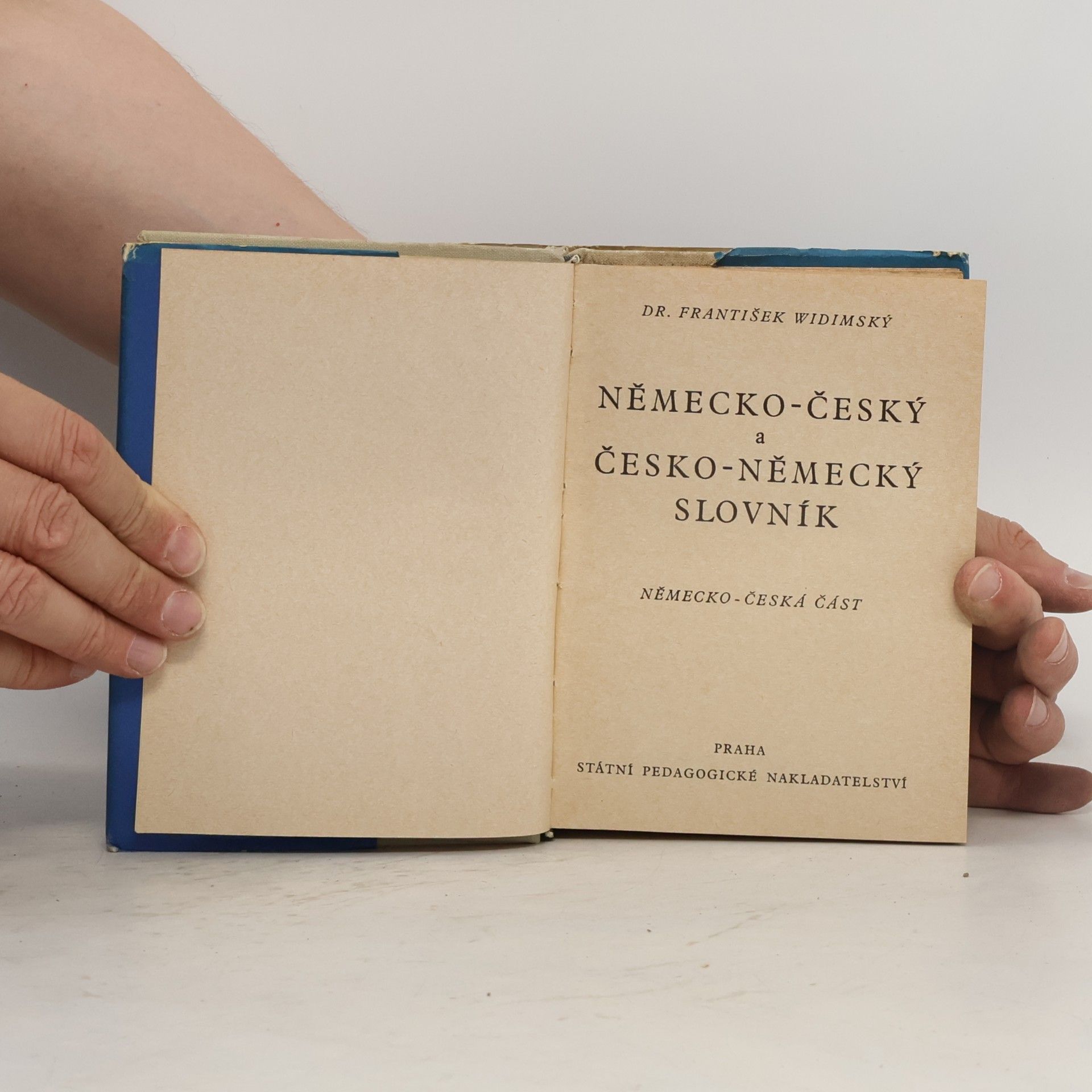 František Widimský Německo-český a česko-německý slovník (část německo-česká)