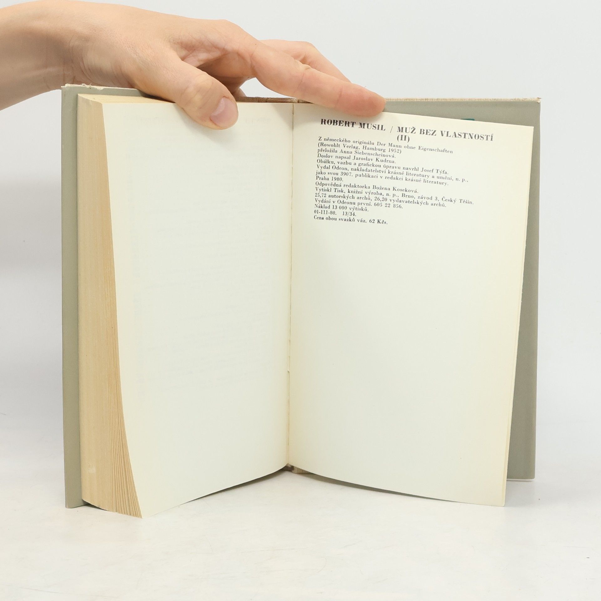 Robert Musil Muž bez vlastností II