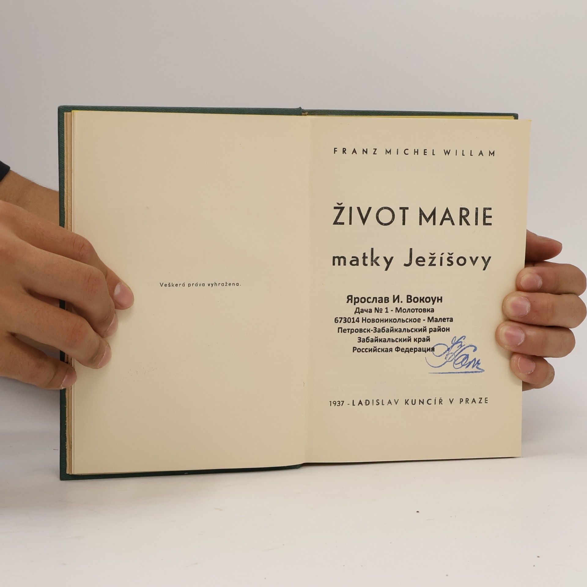 Franz Michel Willam Život Marie matky Ježíšovy