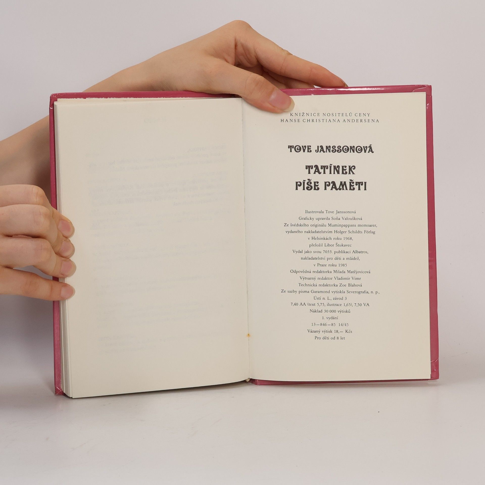 Tove Jansson Tatínek píše paměti