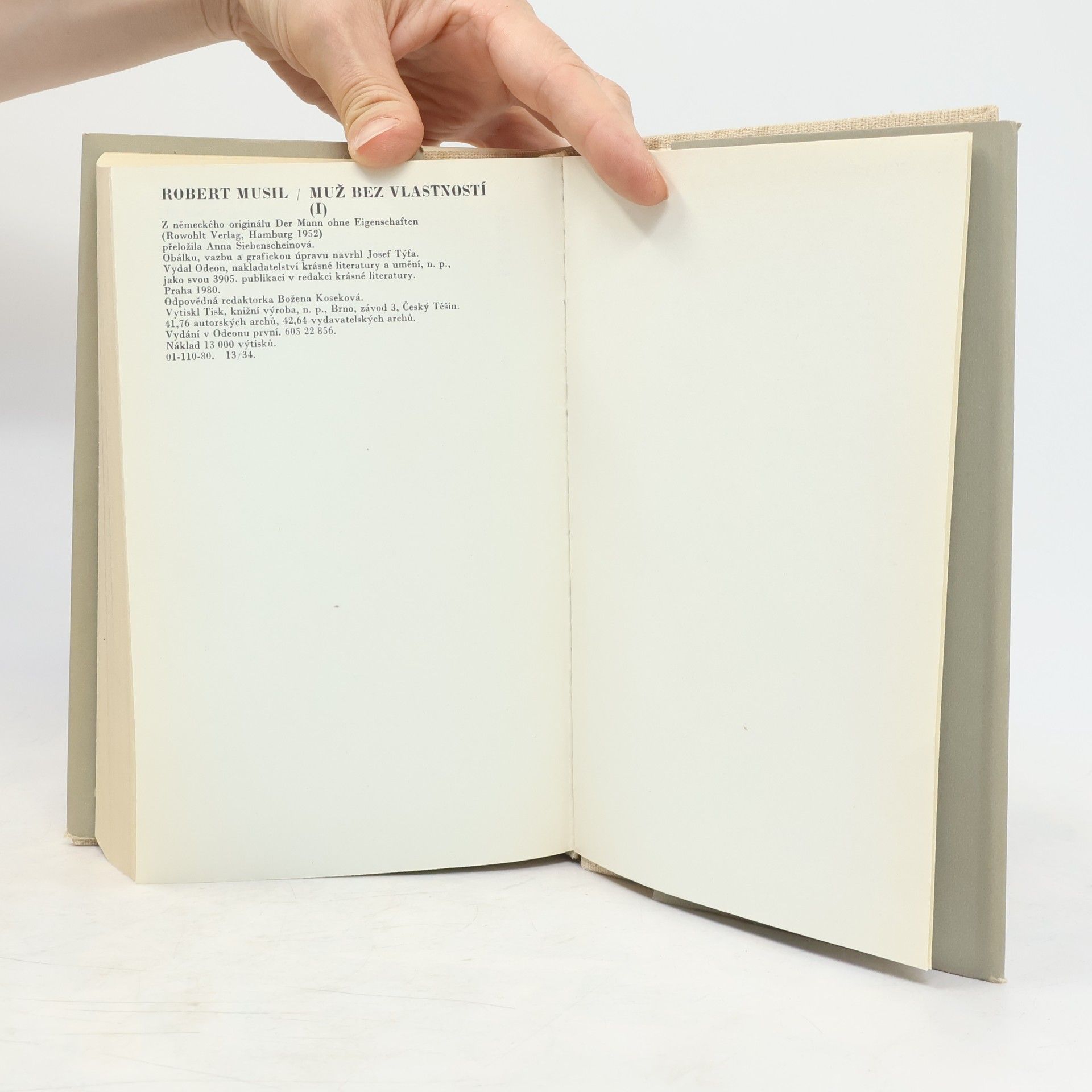 Robert Musil Muž bez vlastností I