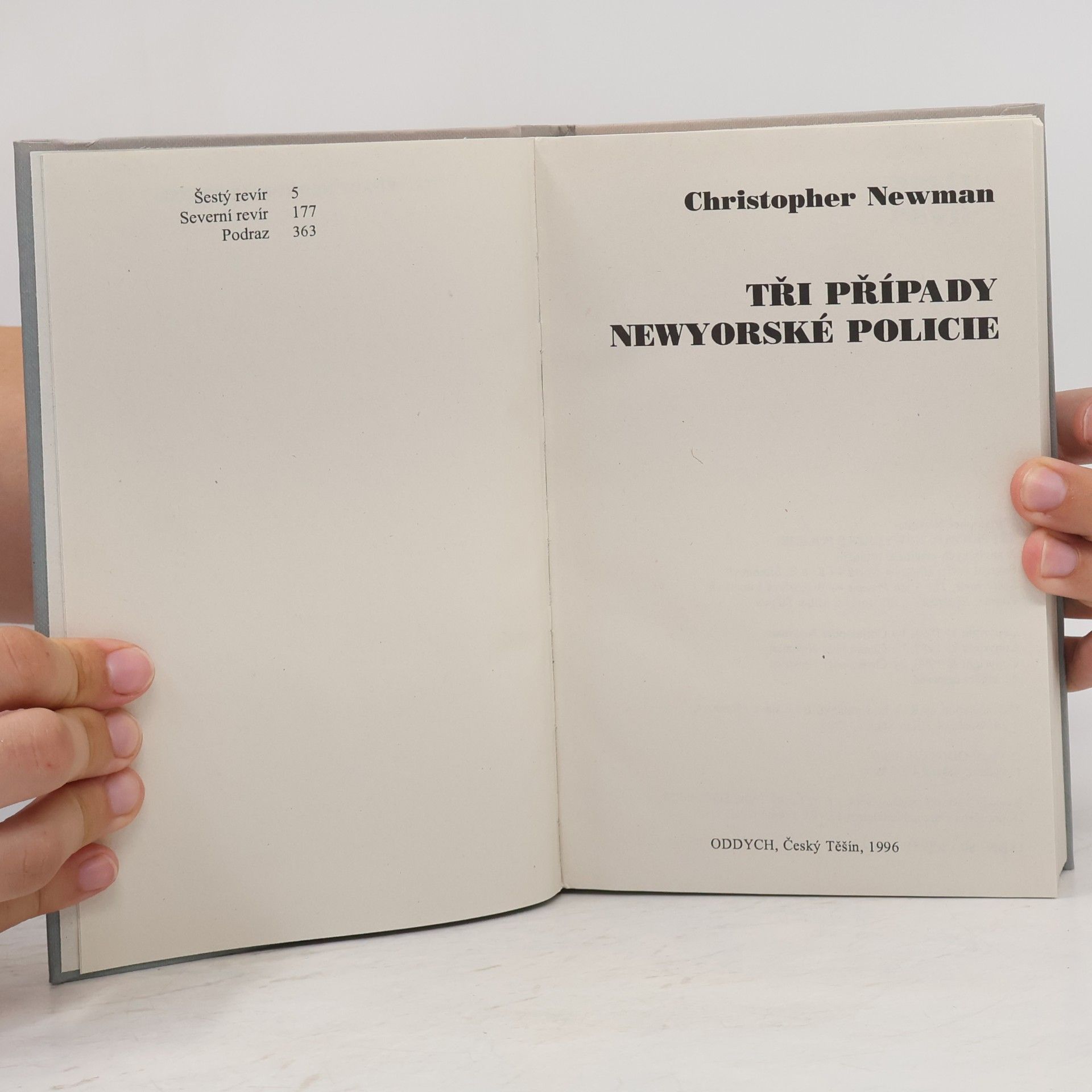 Christopher Newman Tři případy newyorské policie