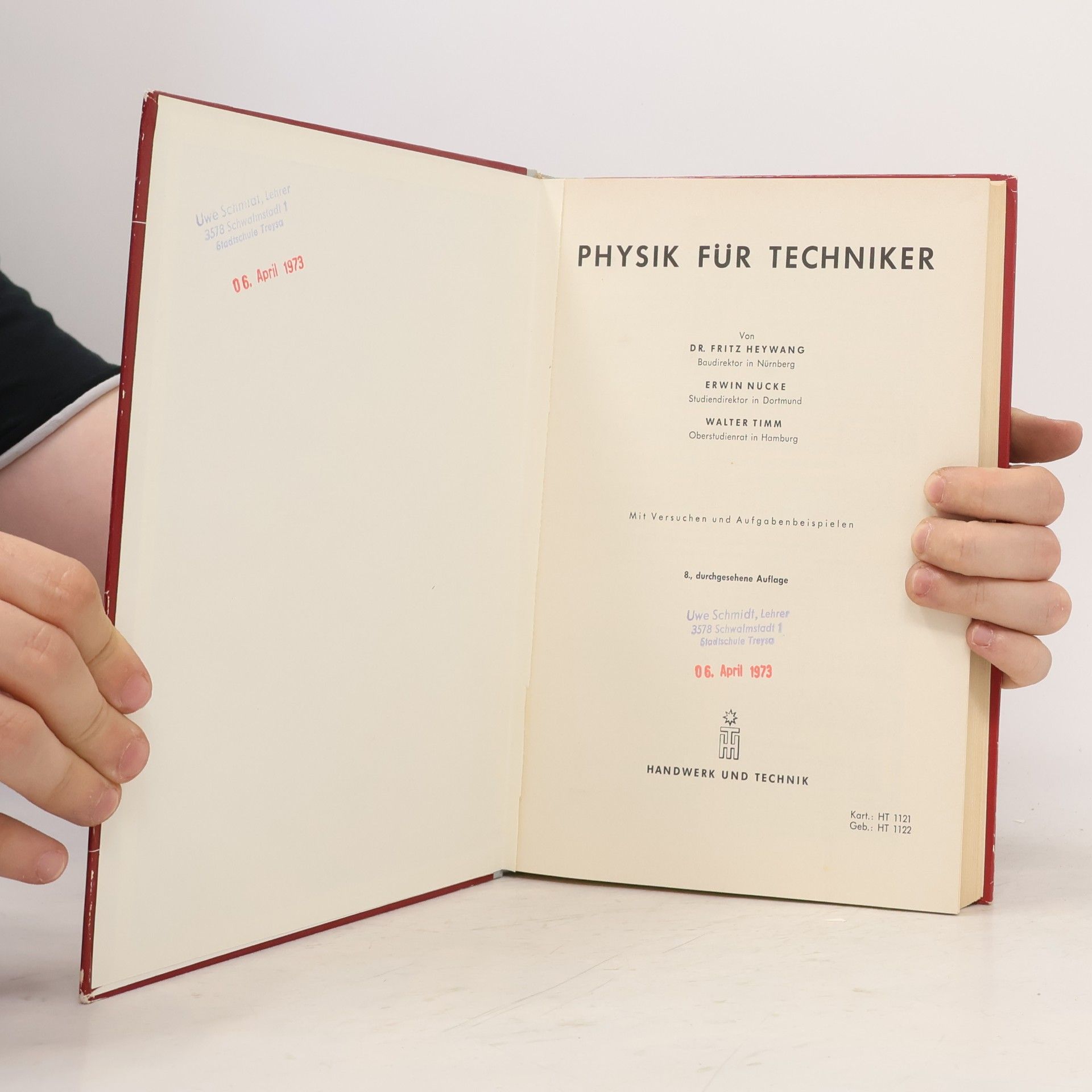 Fritz Heywang Physik für Techniker