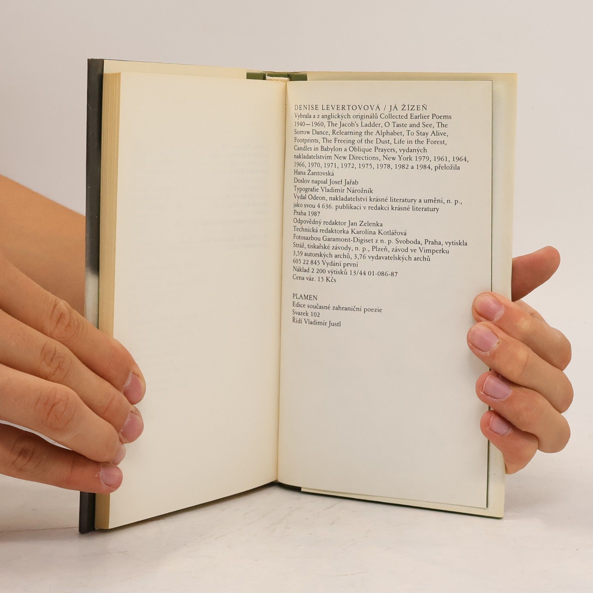 Denise Levertov Já žízeň