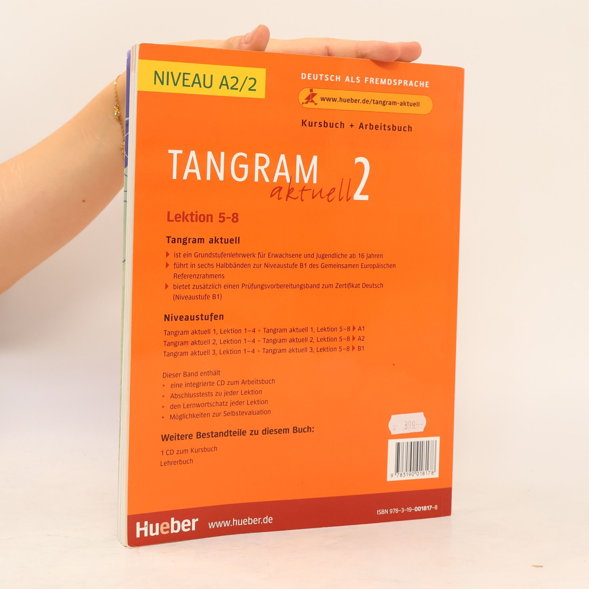 Rosa-Maria Dallapiazza Tangram aktuell : Deutsch als Fremdsprache. 2, Kursbuch + Arbeitsbuch, Lektion 5-8, Niveaustufe A2