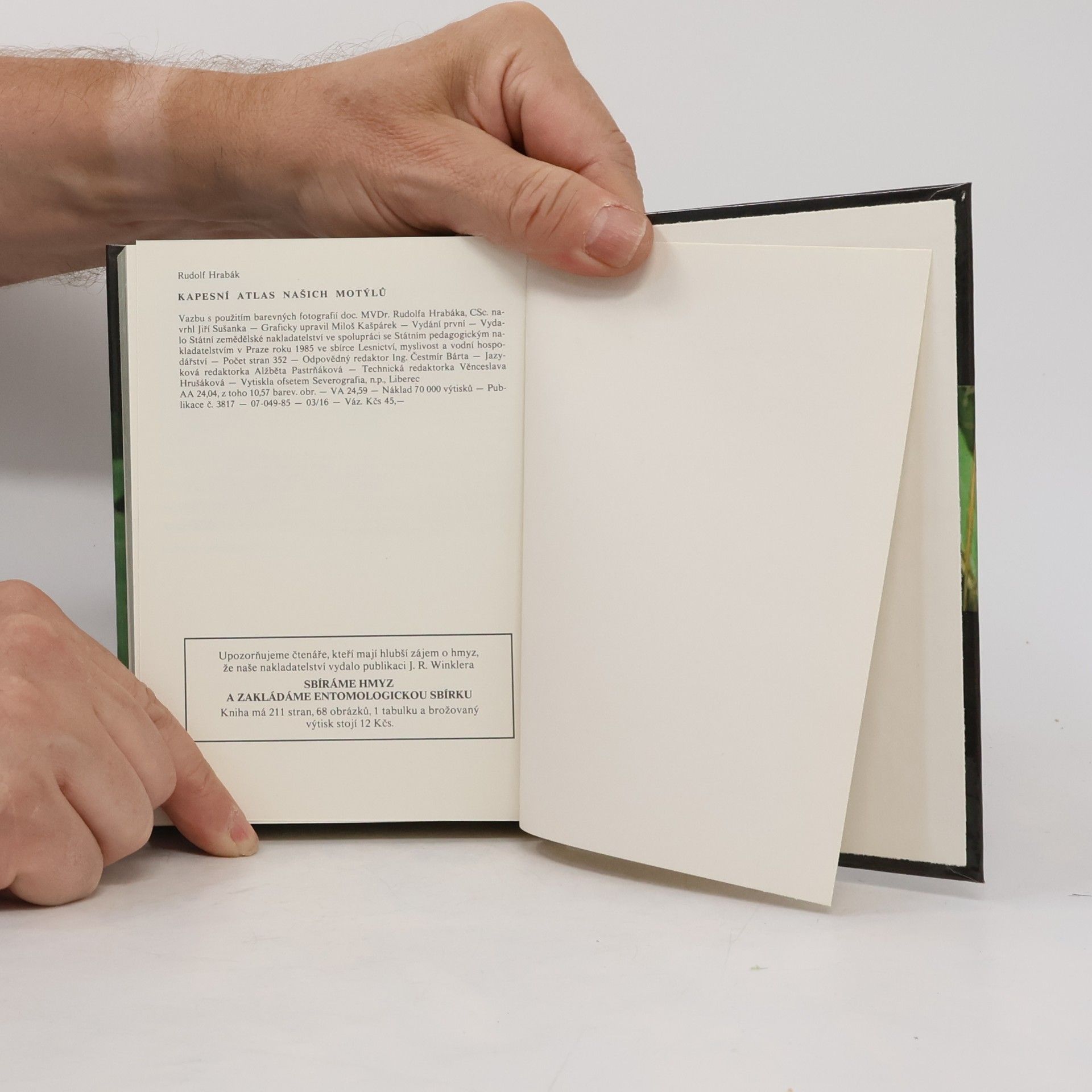Rudolf Hrabák Kapesní atlas našich motýlů