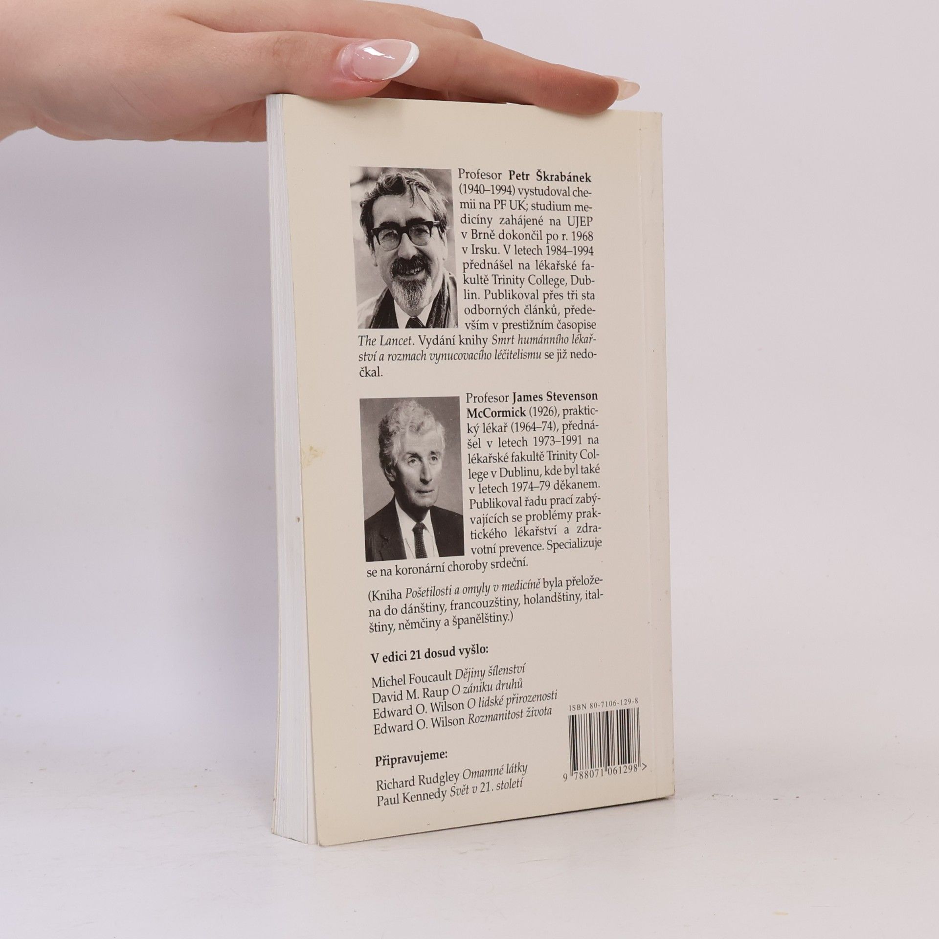 Petr Škrabánek Pošetilosti a omyly v medicíně : Skeptický průvodce pro lékaře a nebojácné pacienty