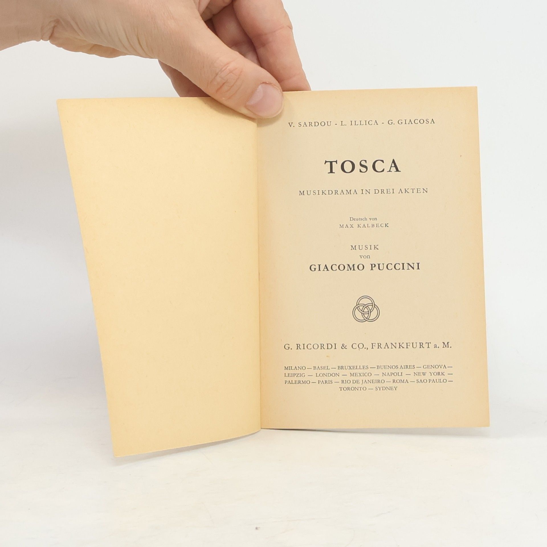 Giocomo Puccini Tosca