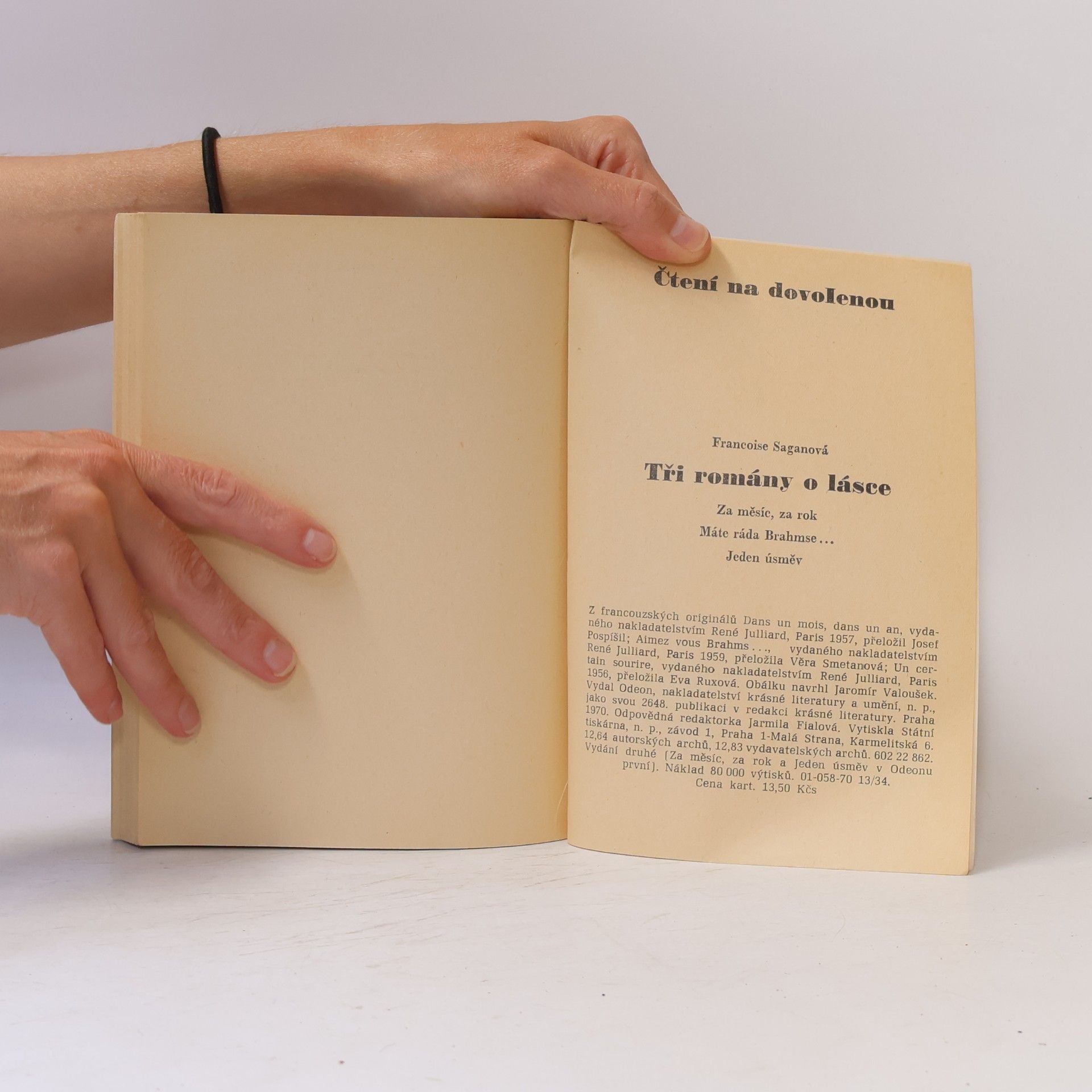 Françoise Sagan Tři romány o lásce