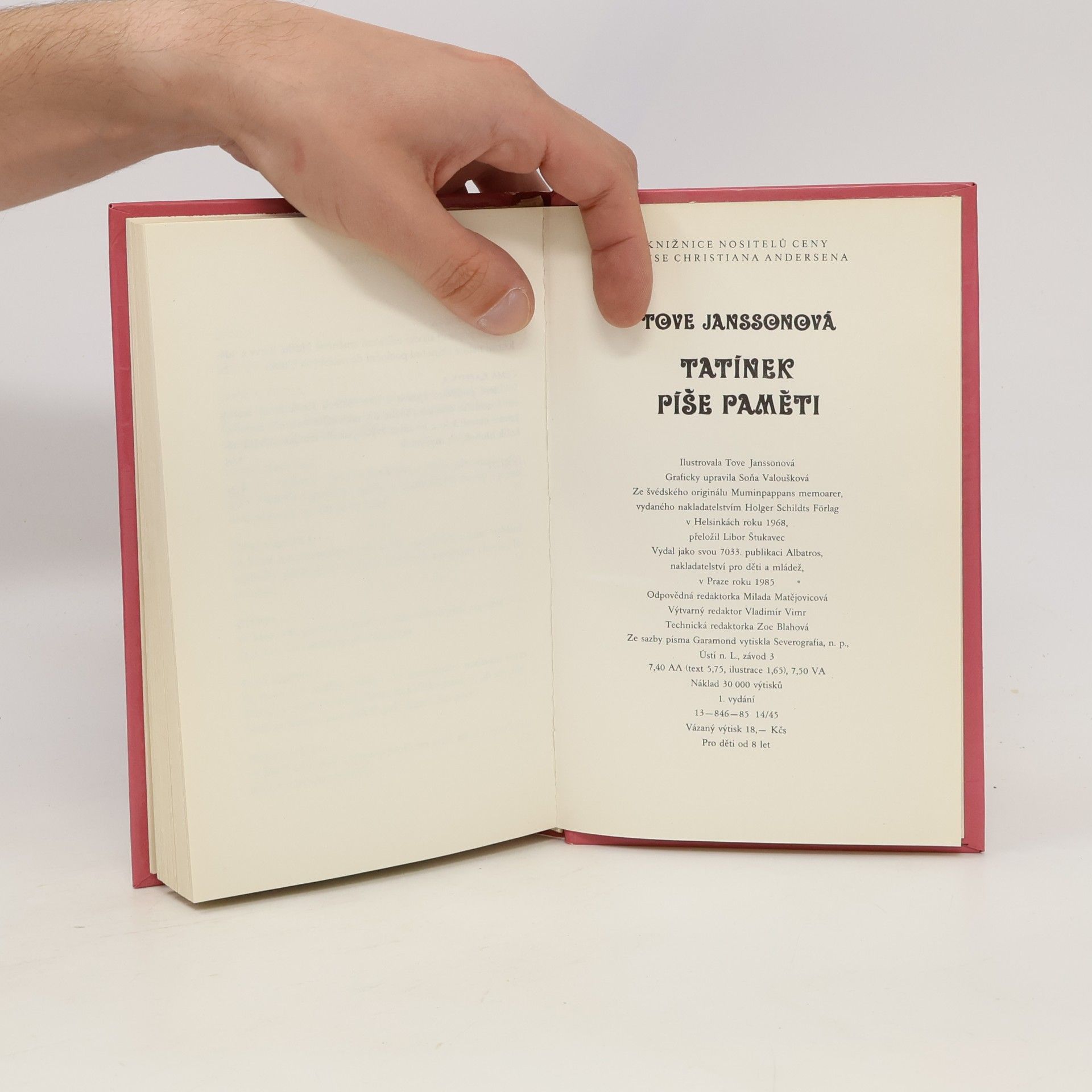 Tove Jansson Tatínek píše paměti