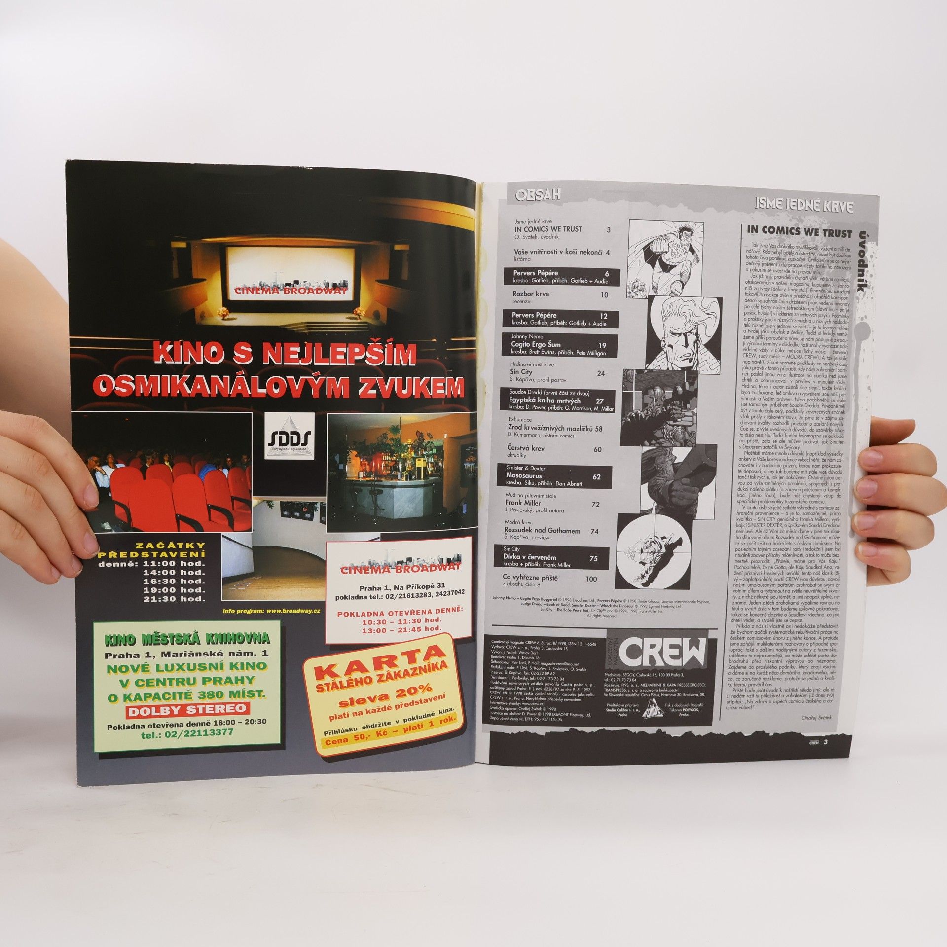 Collectif d'auteurs Comicsový magazín Crew 8/1998