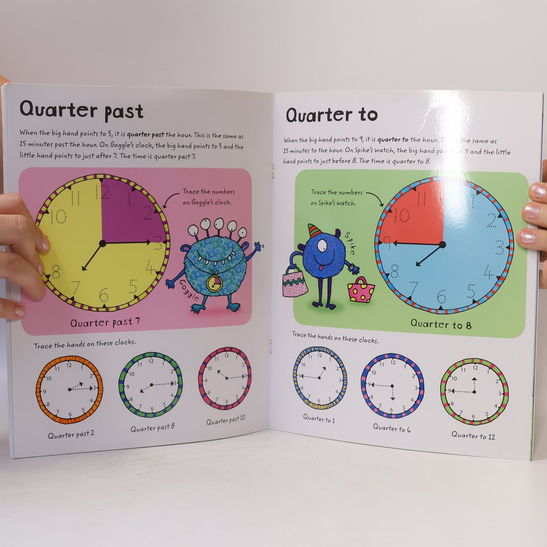 Jessica Greenwell Usborne Wipe Clean Books: Wipe-Clean Telling the Time