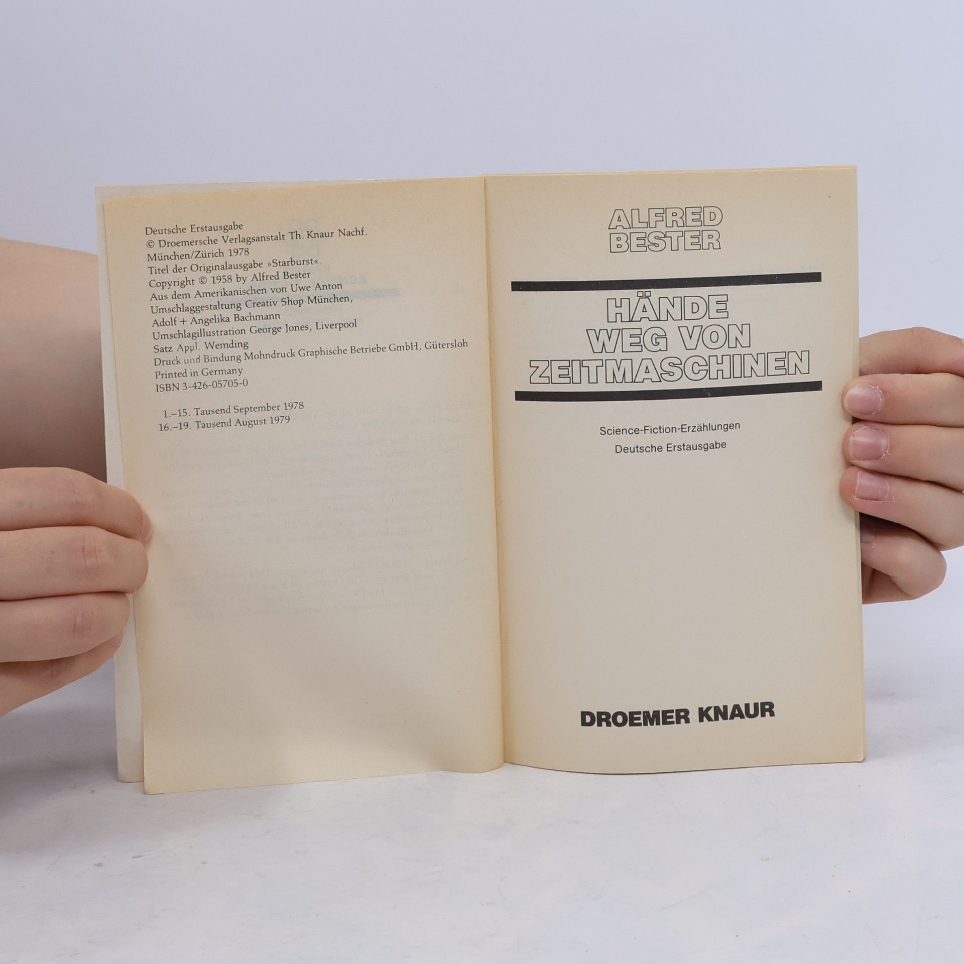 Alfred Bester Hände weg von Zeitmaschinen.