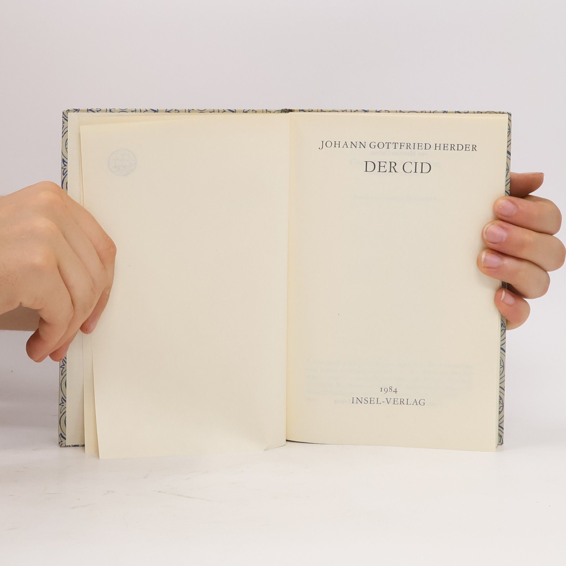 Johann Gottfried Herder Der Cid