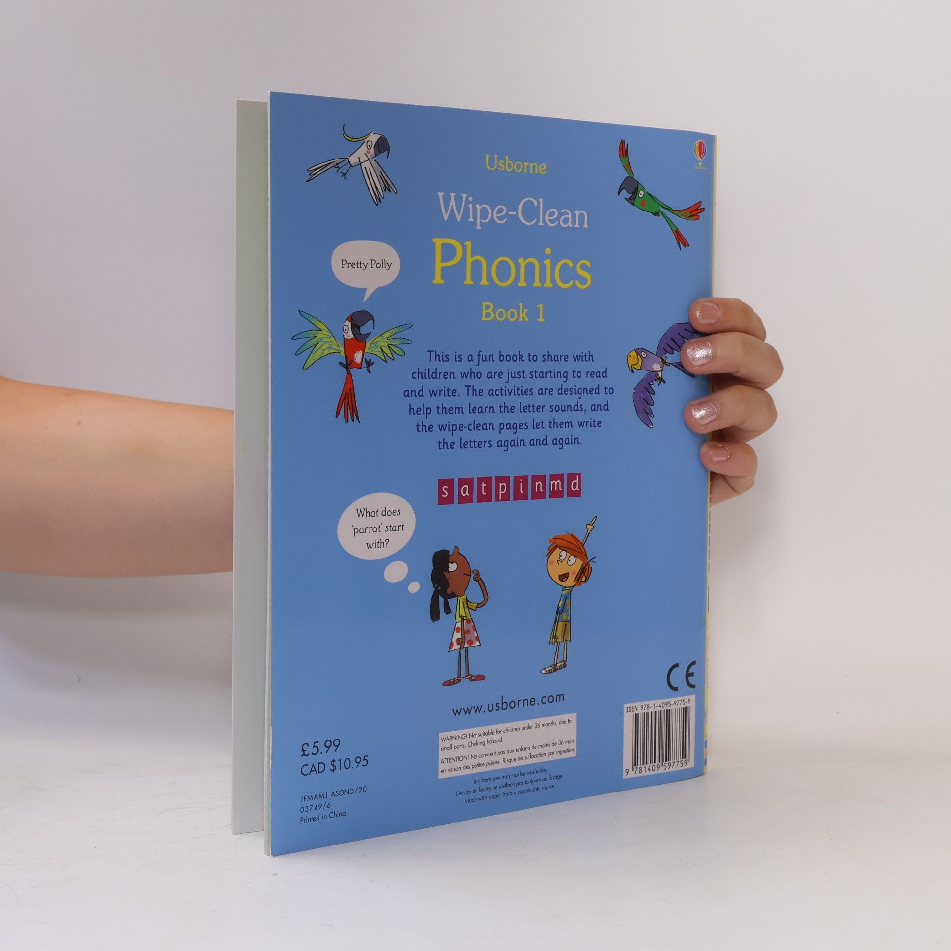 Mairi Mackinnon Wipe-Clean Phonics Book 1