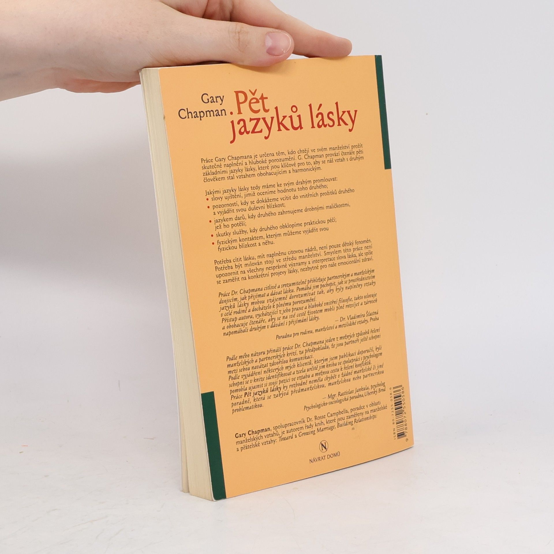 Gary Chapman Pět jazyků lásky