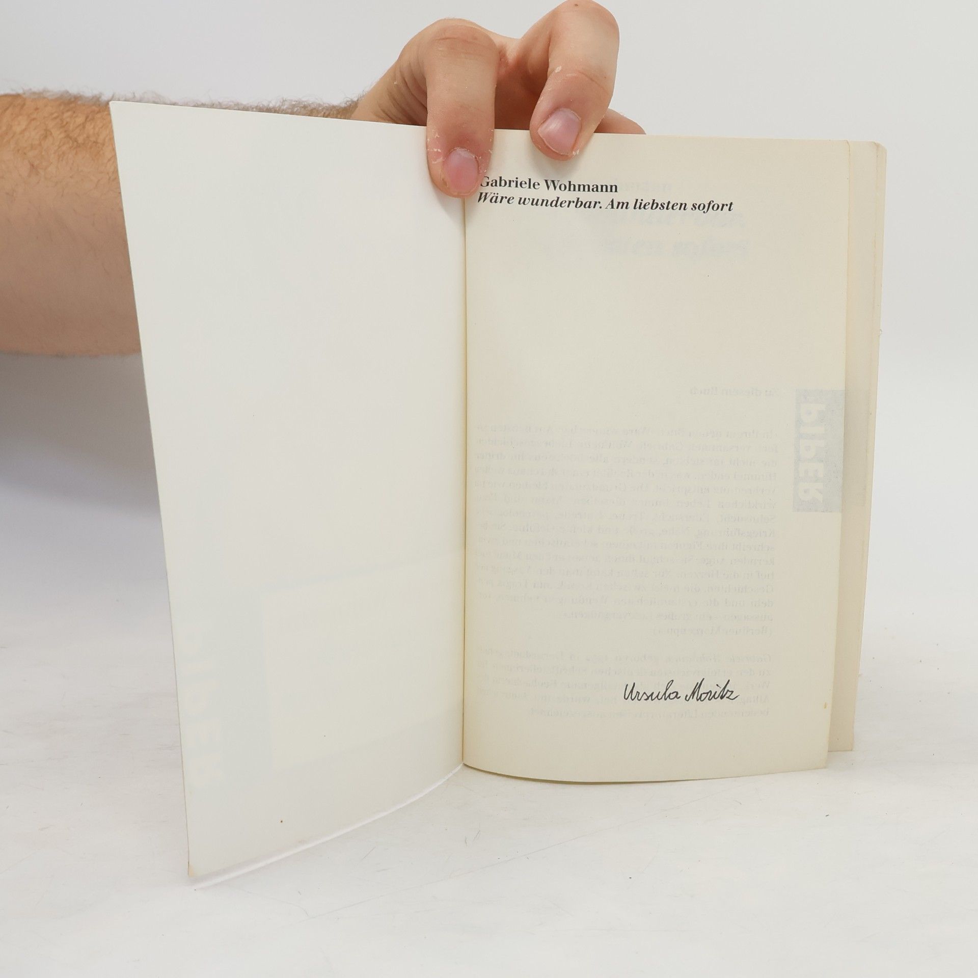 Gabriele Wohmann Wäre wunderbar, am liebsten sofort (Piper Taschenbuch)