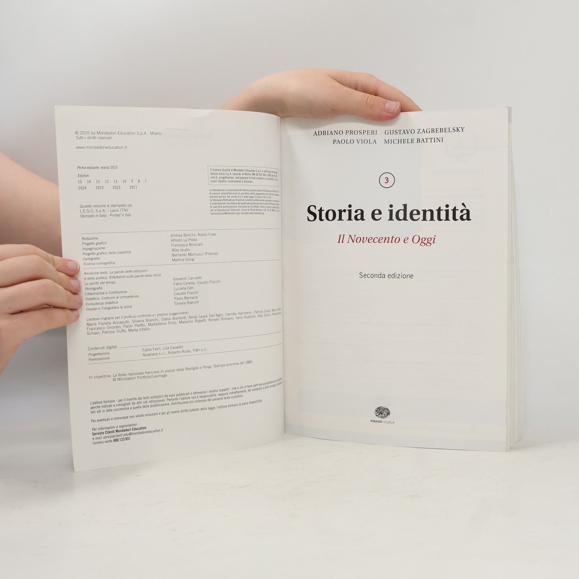 Adriano Prosperi Storia e identità 3. Il Novecento e Oggi