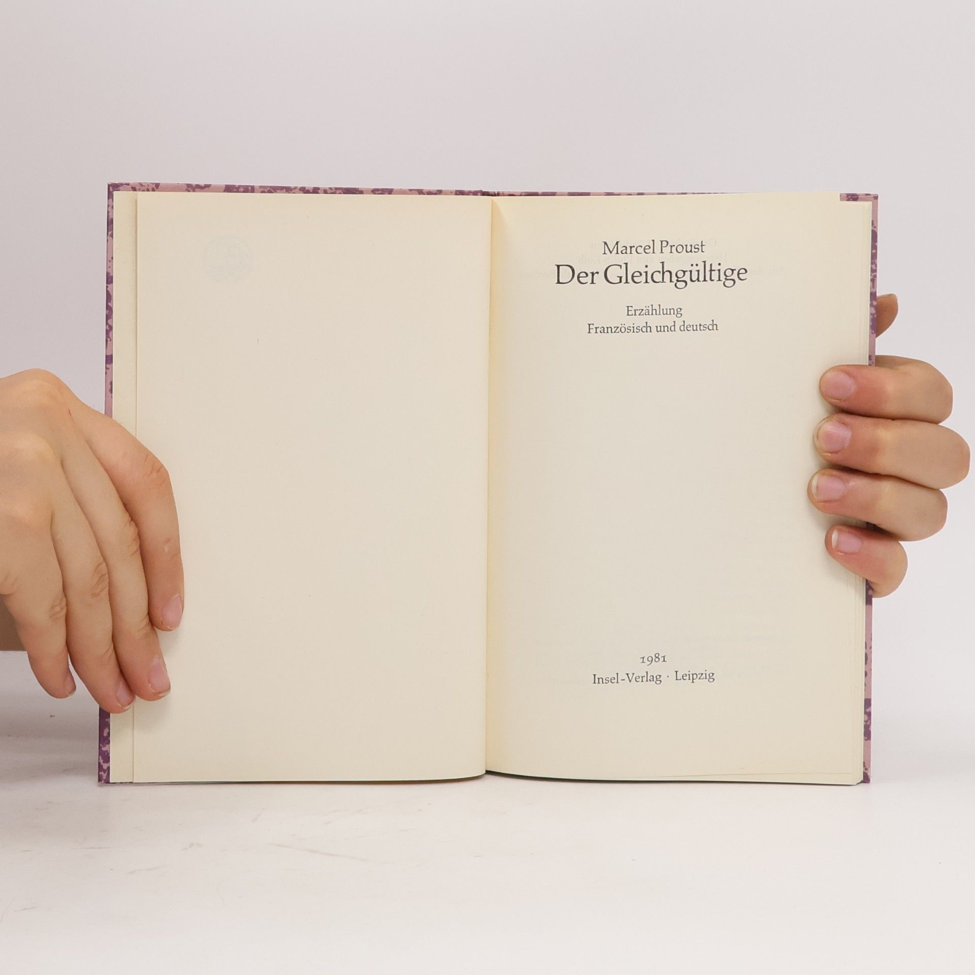 Marcel Proust Der Gleichgültige