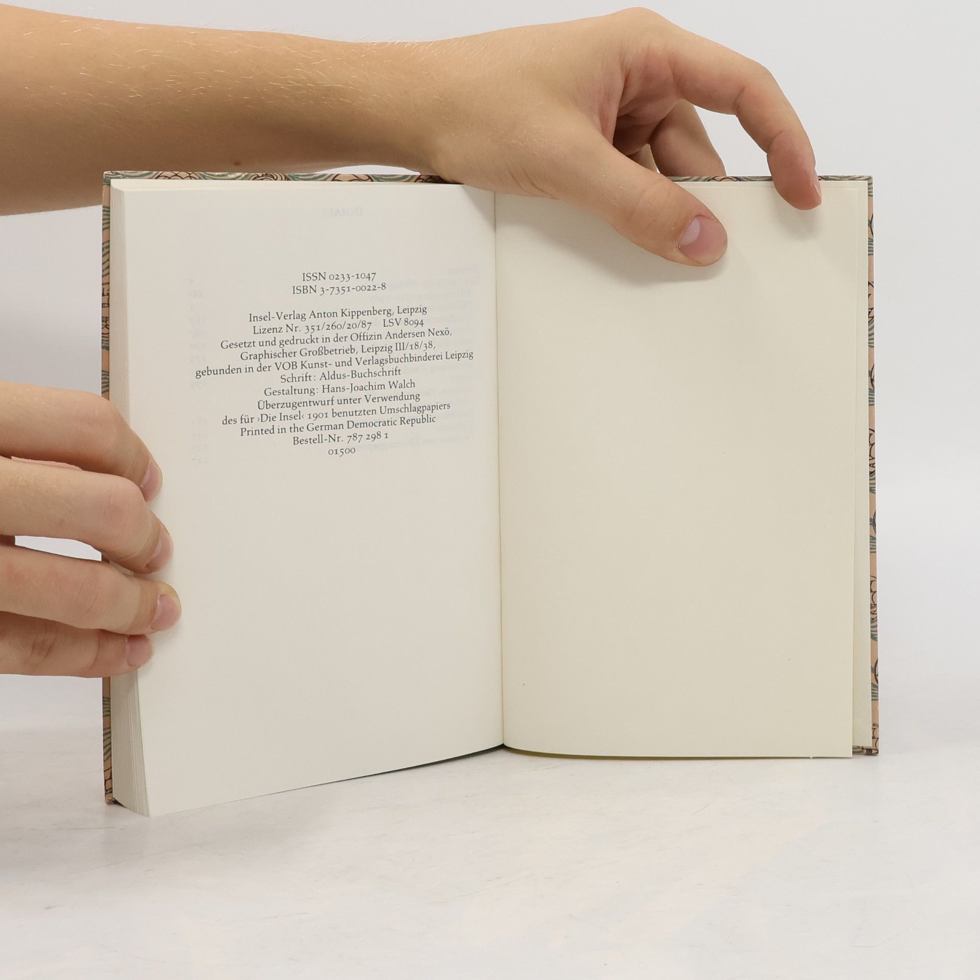 Heinz Sarkowski 75 Jahre Insel-Bücherei. 1912-1987. Eine Bibliographie
