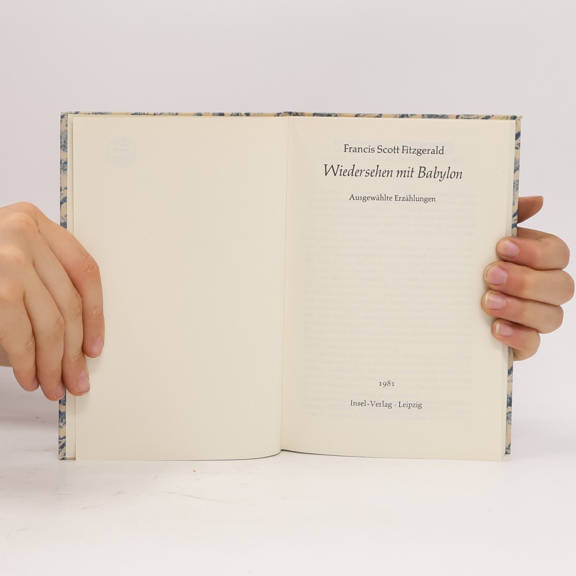 F. Scott Fitzgerald Wiedersehen mit Babylon