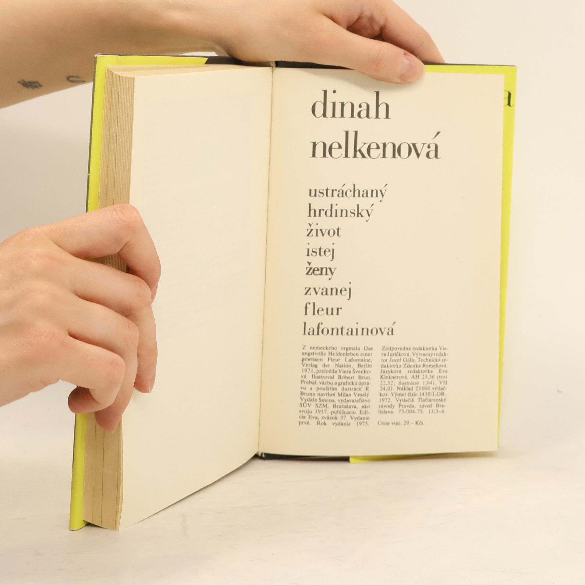 Dinah nelkenová Ustráchaný hrdinský život istej ženy zvanej Fleur Lafontainová