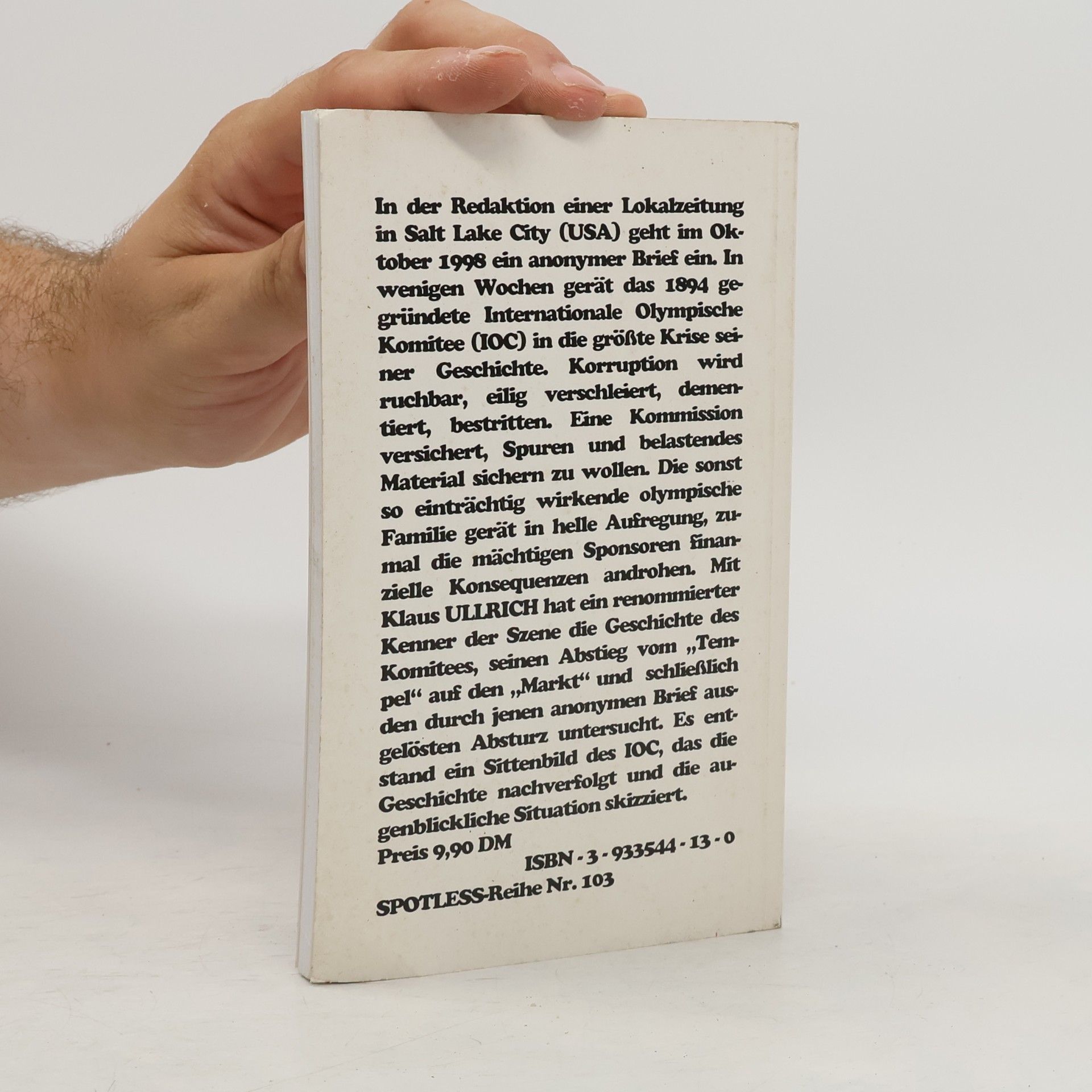 Klaus Ullrich Der Absturz des I.O.C.