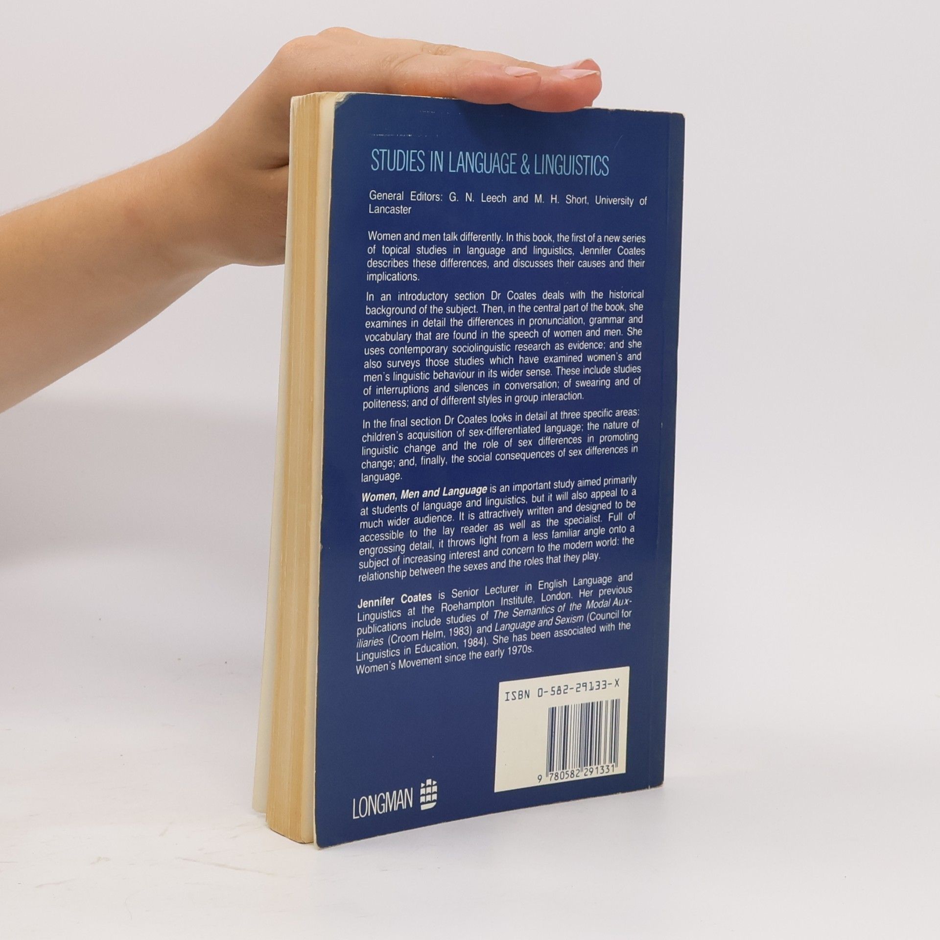Jennifer Coates Studies in Language & Linguistics: Women, Men, and Language