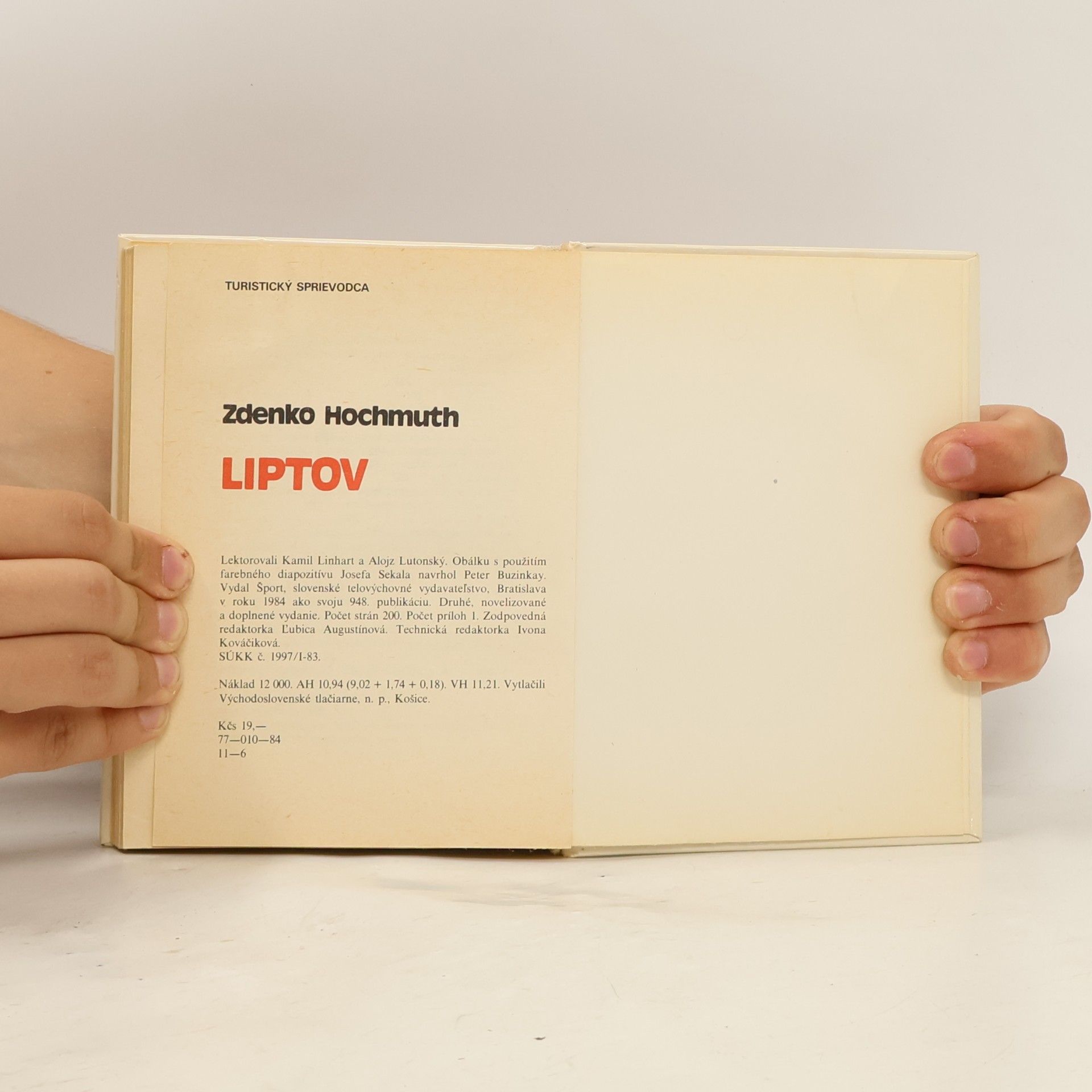 Zdenko Hochmuth Liptov. Turistický sprievodca.