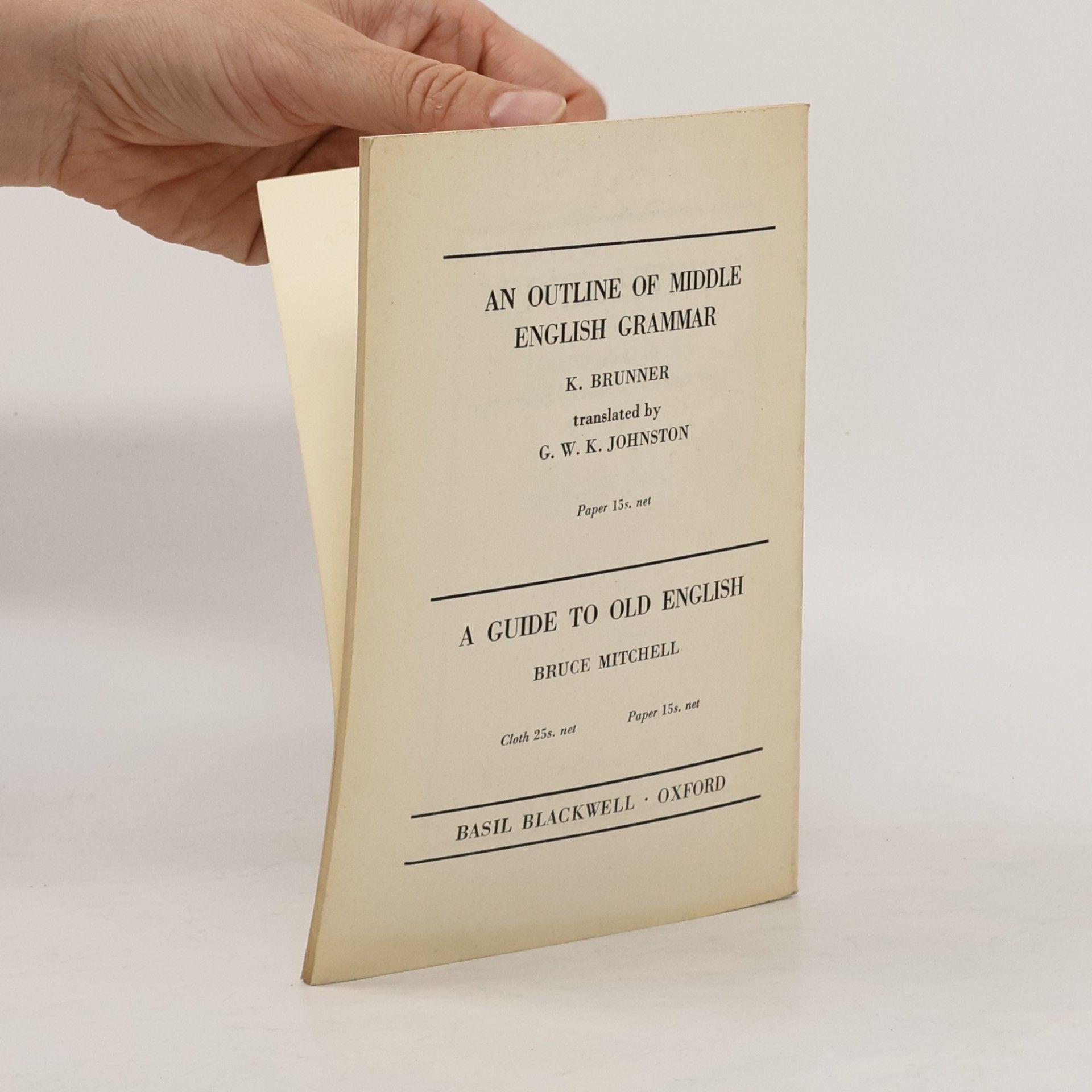 Richard Frederick Sanger Hamer Old English Sound Changes for Beginners