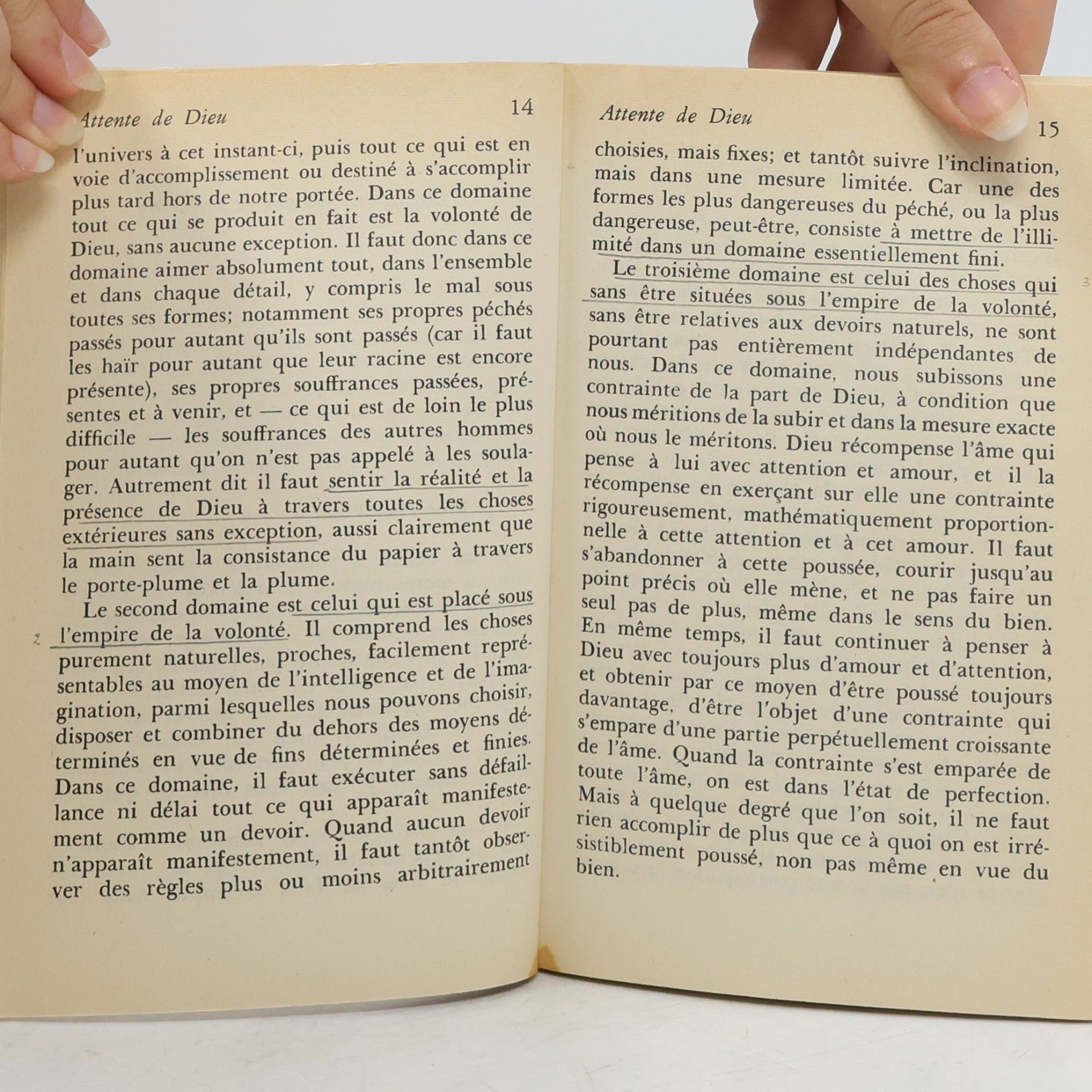 Simone Weil Attente de Dieu