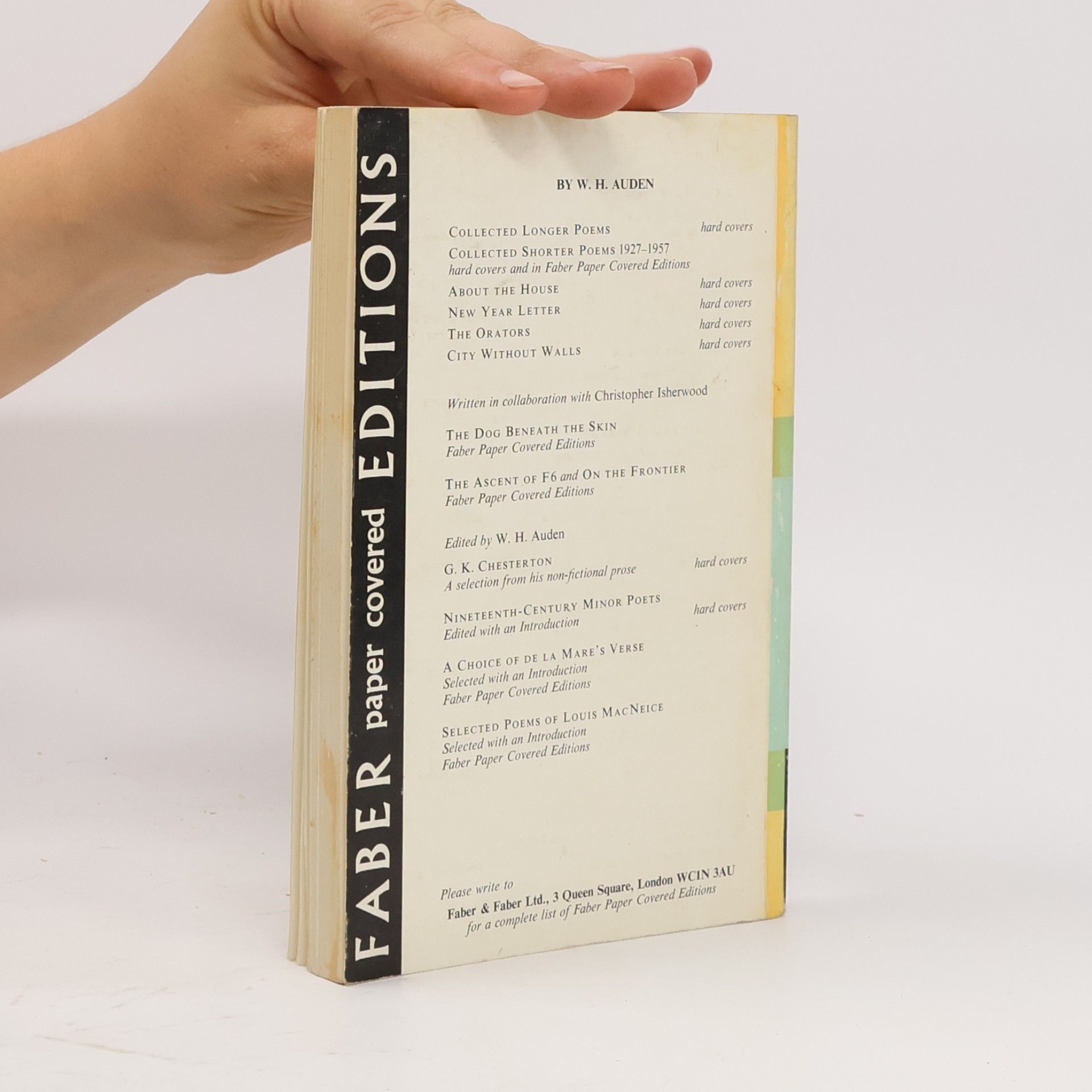 Wystan H. Auden Selected poems