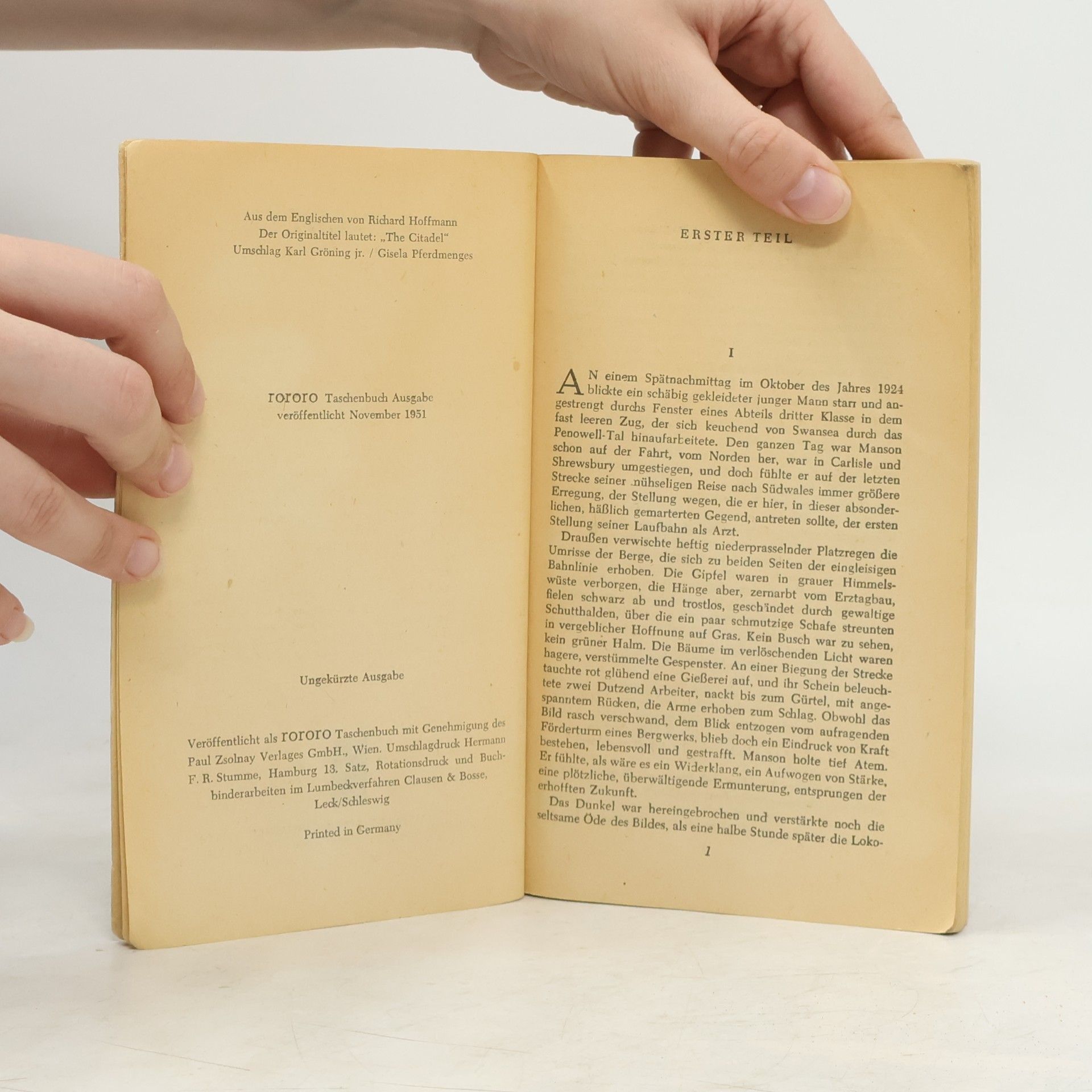 A. J. Cronin Die Zitadelle 39, 40