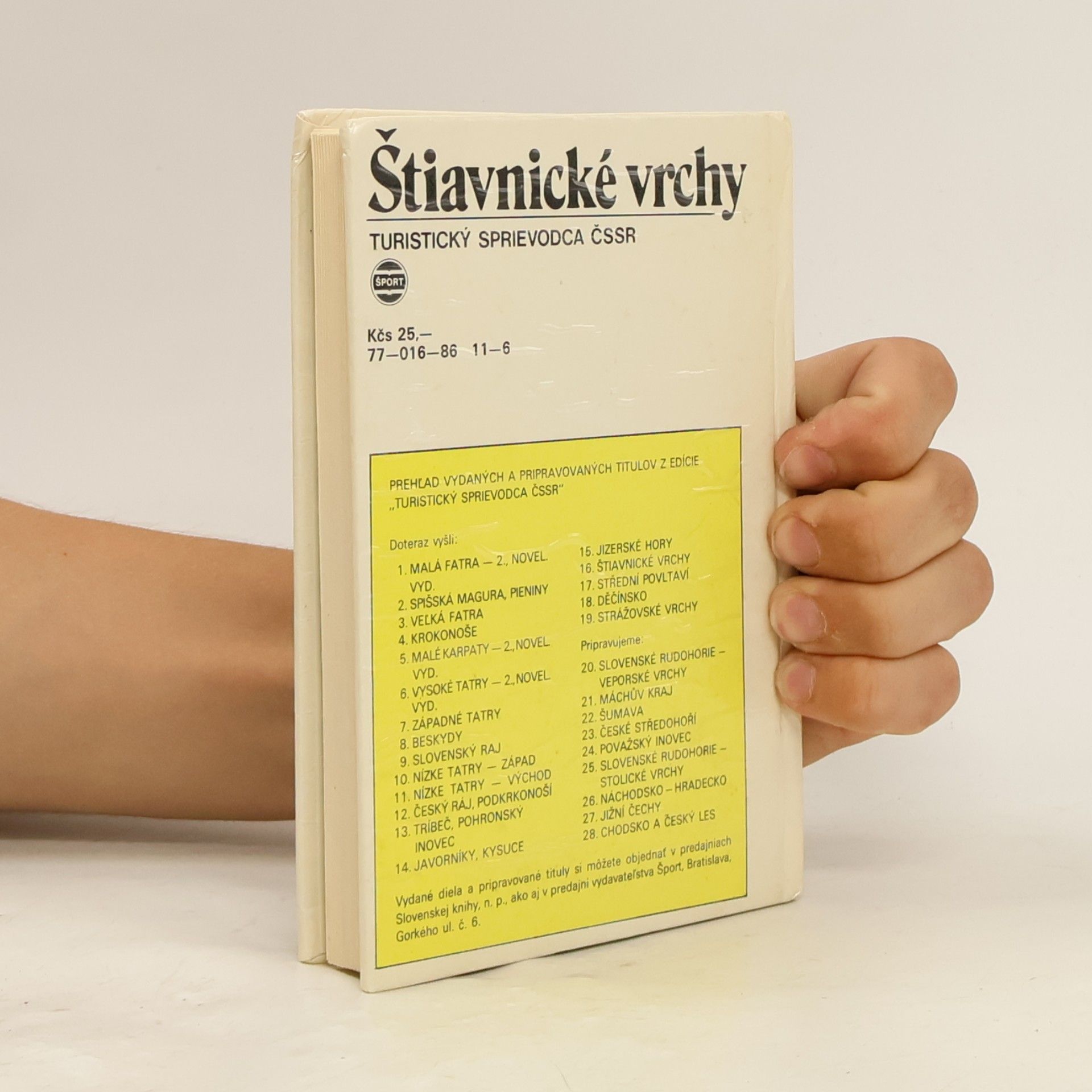 Albert Kelemen Štiavnické vrchy. Turistický sprievodca ČSSR 16
